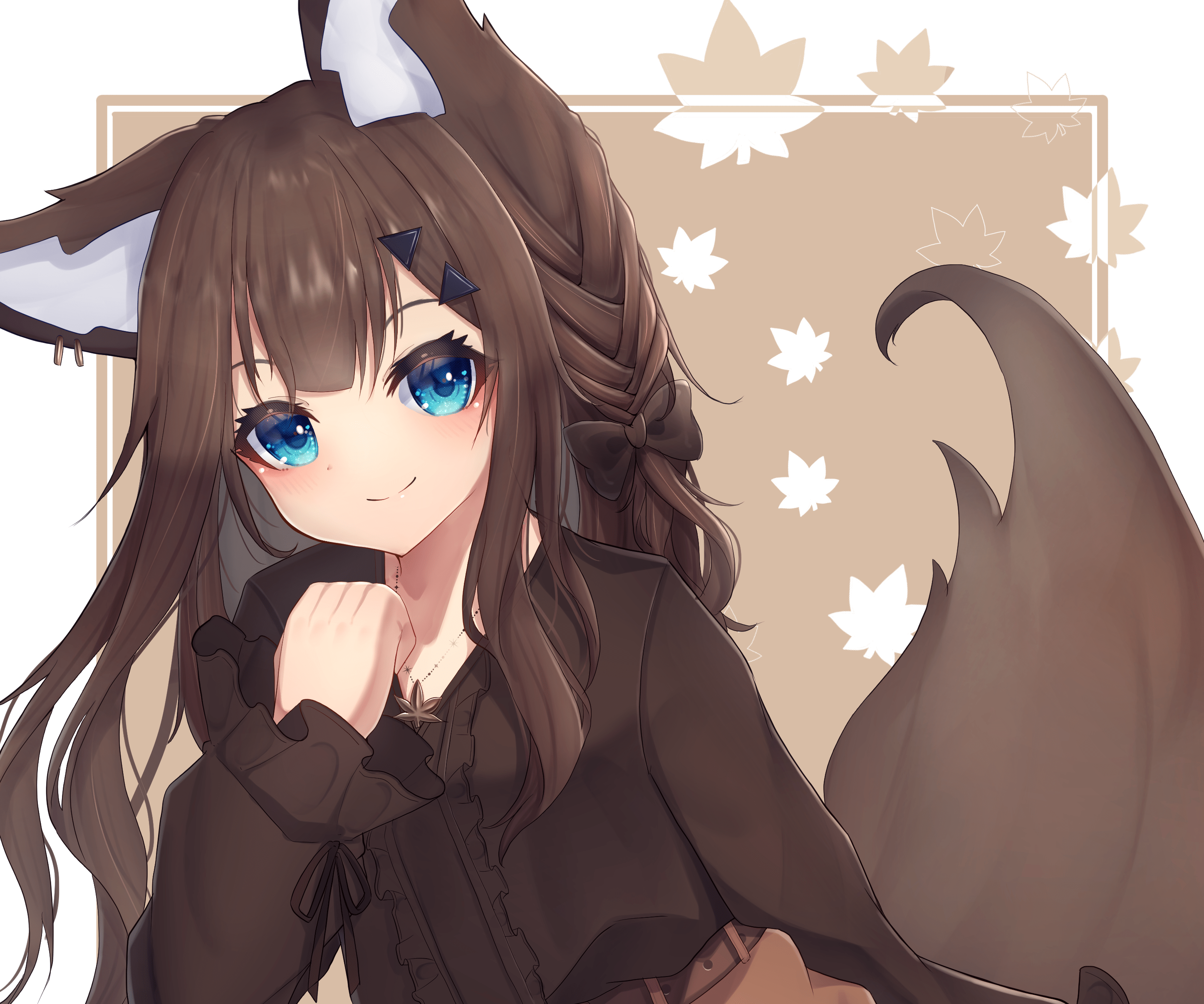 2894x2412 Girl HD, Animal Ears, Brown Hair Gallery HD Wallpaper