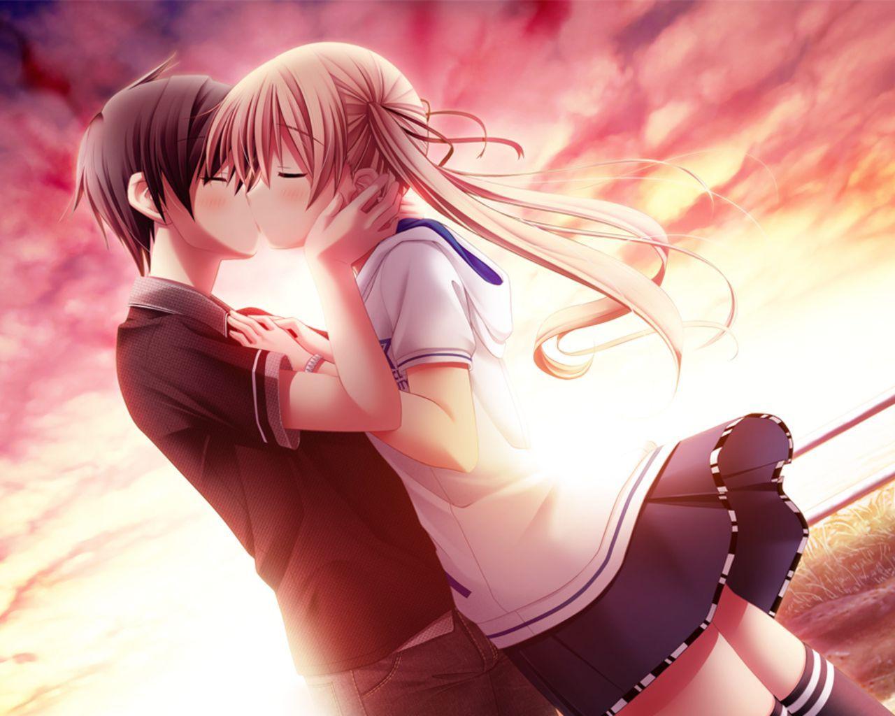 Wallpaper girl, love, kiss, anime, pair, bath, guy for mobile and desktop,  section прочее, resolution 2300x1500 - download