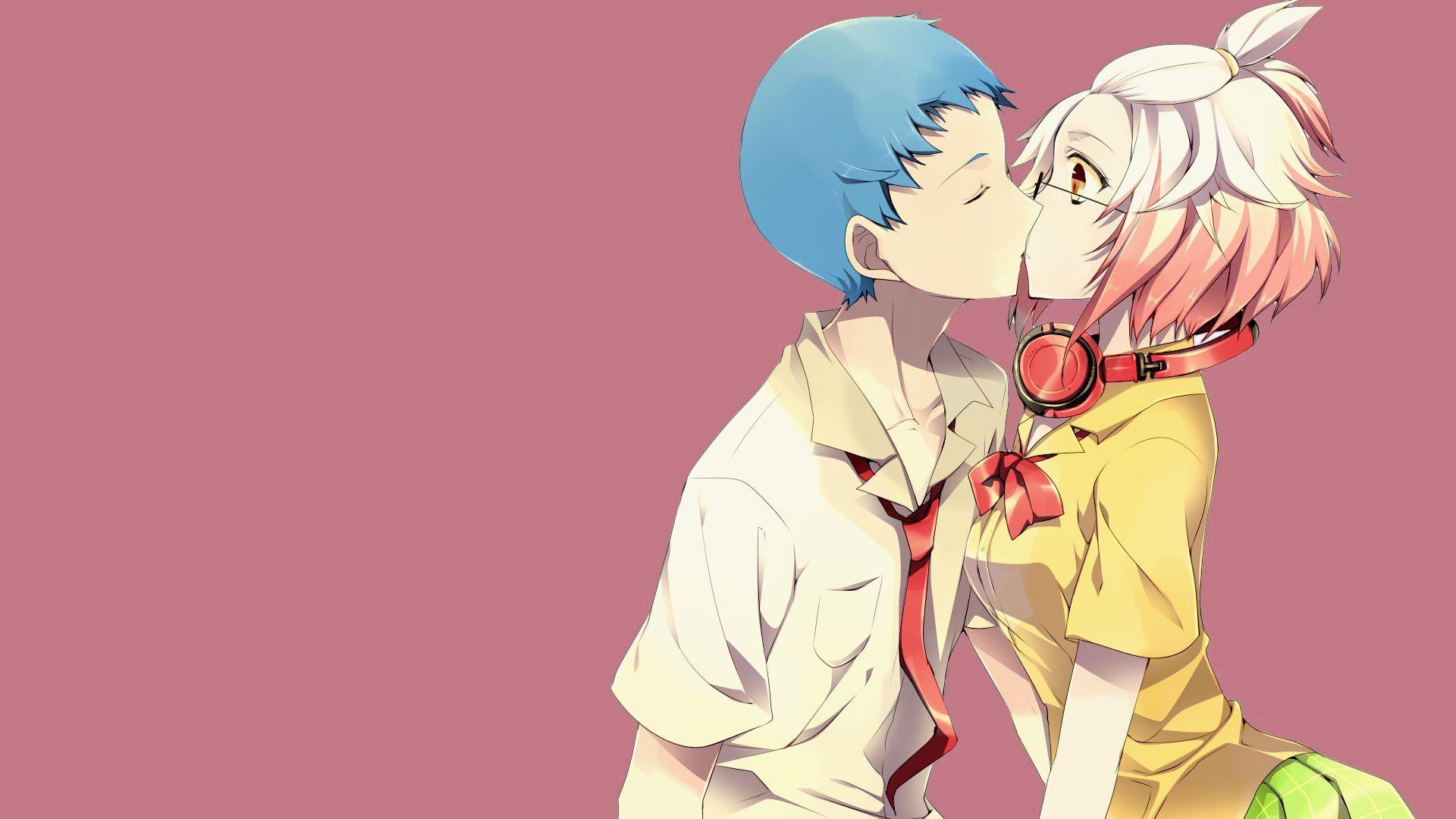 anime kissing couple wallpaper by shaktichoudhari - Download on ZEDGE™