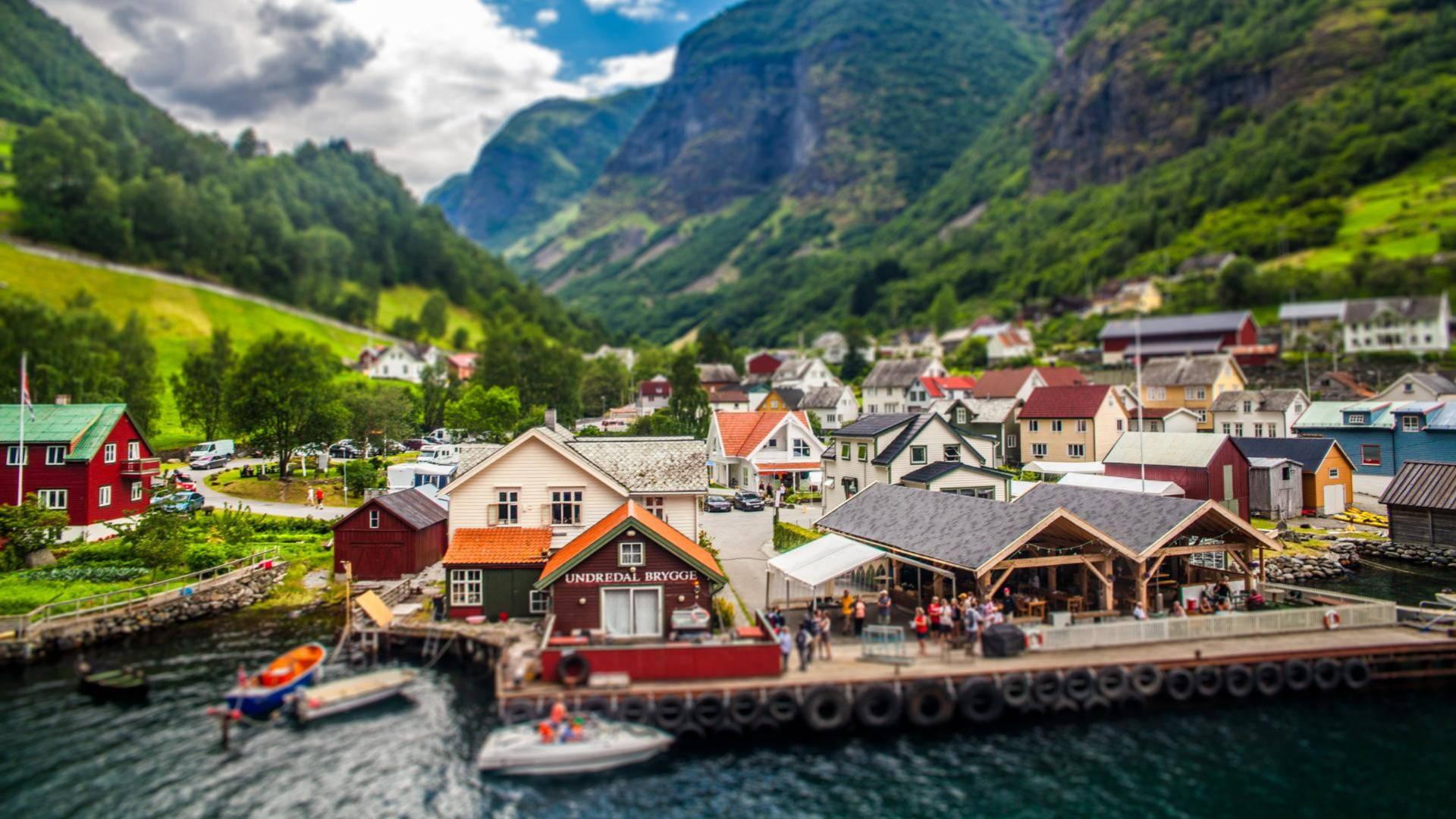 1920x1080 Download Country Summer Nice Norwegian Village Wallpaper
