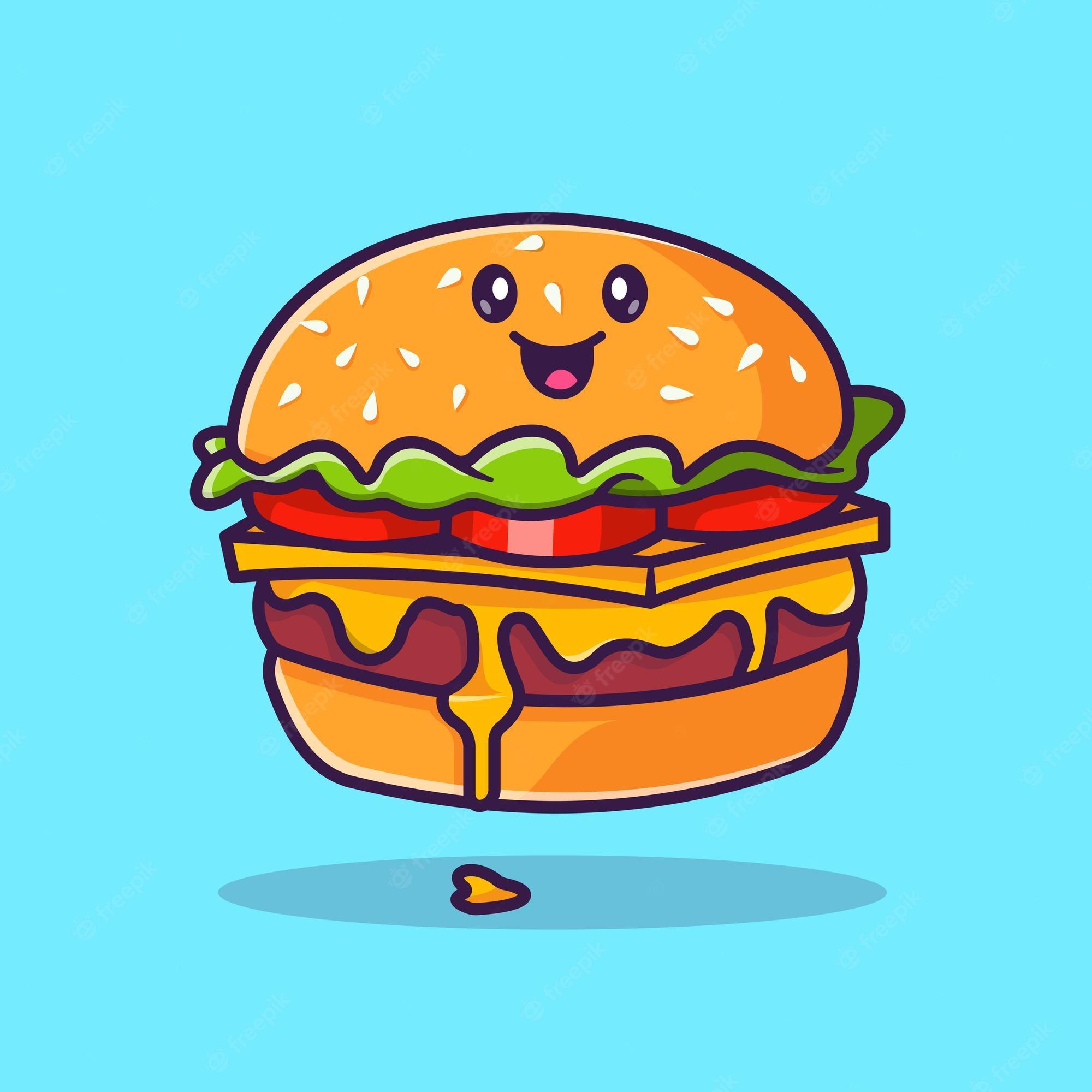Cartoon Hamburger Wallpapers - Top Free Cartoon Hamburger Backgrounds