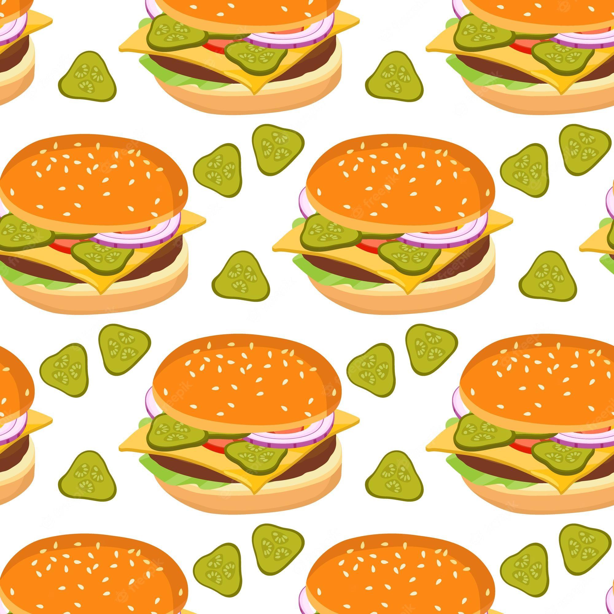 Cartoon Hamburger Wallpapers - Top Free Cartoon Hamburger Backgrounds