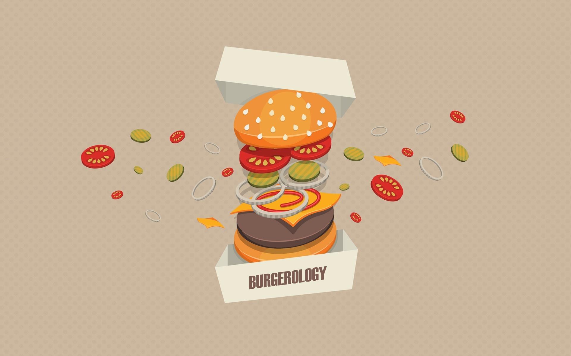 1920x1200 illustration, minimalism, artwork, cartoon, graphic design, brand, burgers, product Gallery HD Wallpaper
