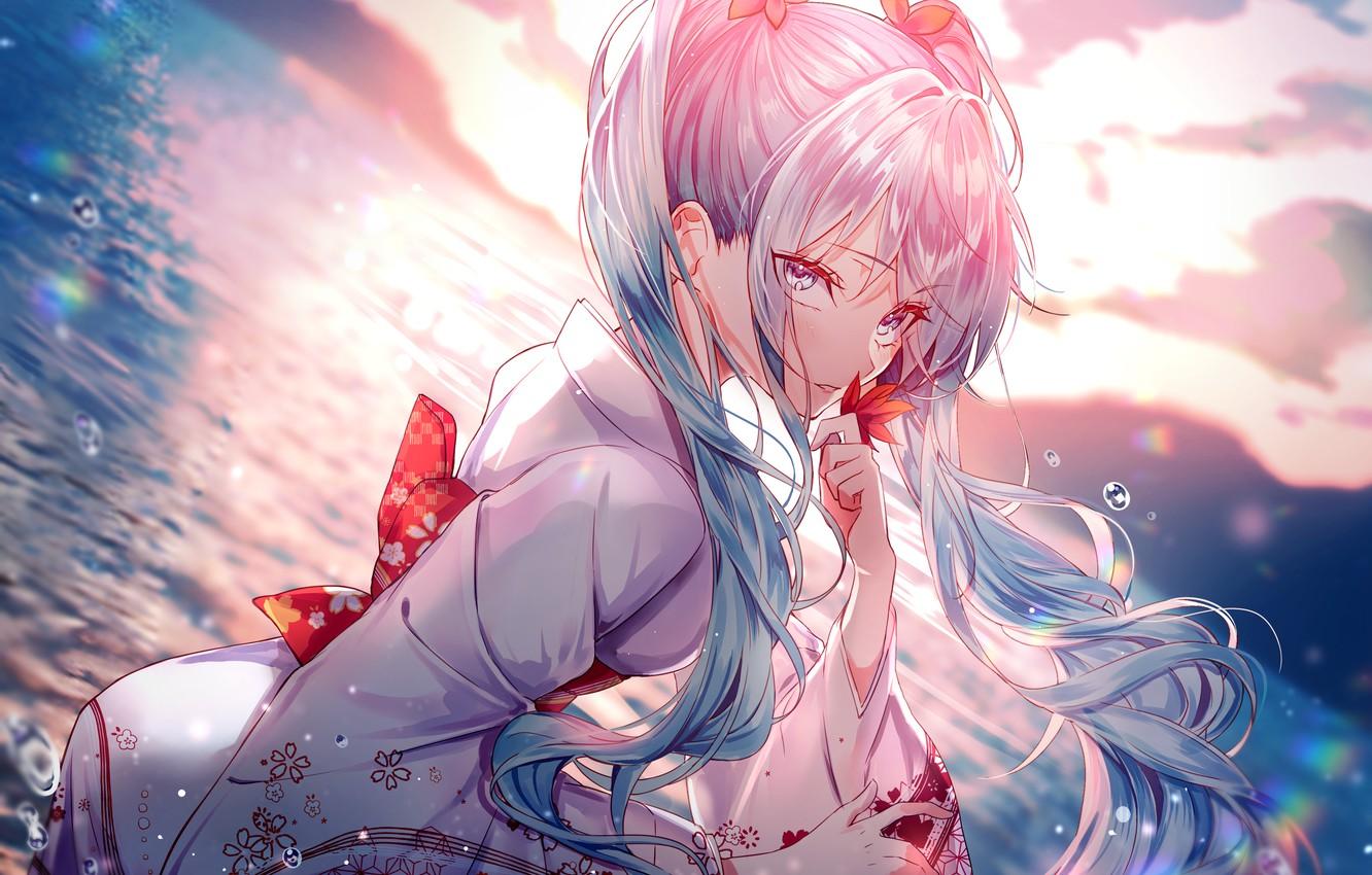 1332x850 Wallpaper girl, Hatsune Miku, Vocaloid, Vocaloid, Hatsune Miku, pink hair image for desktop, section сёнэн