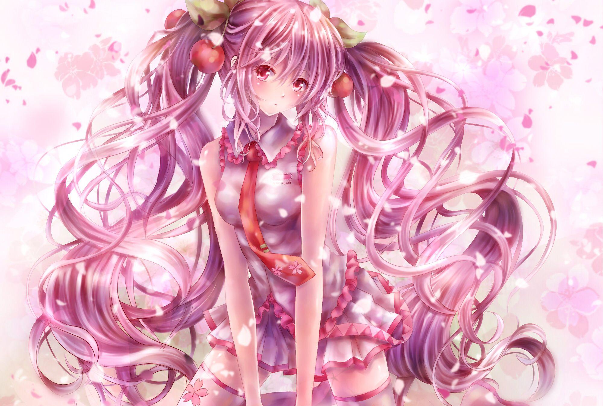 2000x1348 Download Sakura Miku wallpaper for mobile phone, free Sakura Miku HD picture