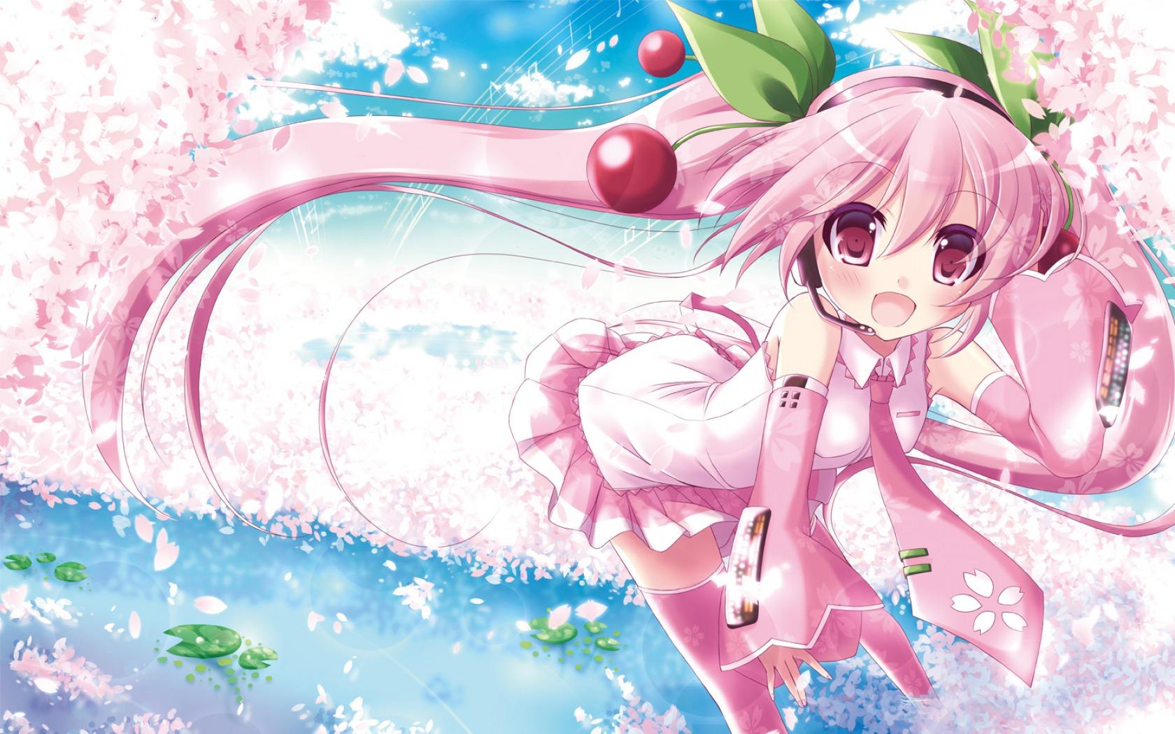 1680x1050 vocaloid hatsune miku sakura miku wallpaper
