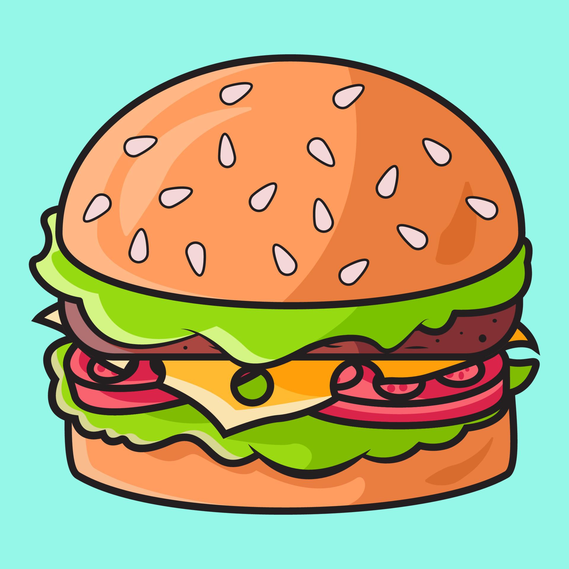 Cartoon Hamburger Wallpapers - Top Free Cartoon Hamburger Backgrounds