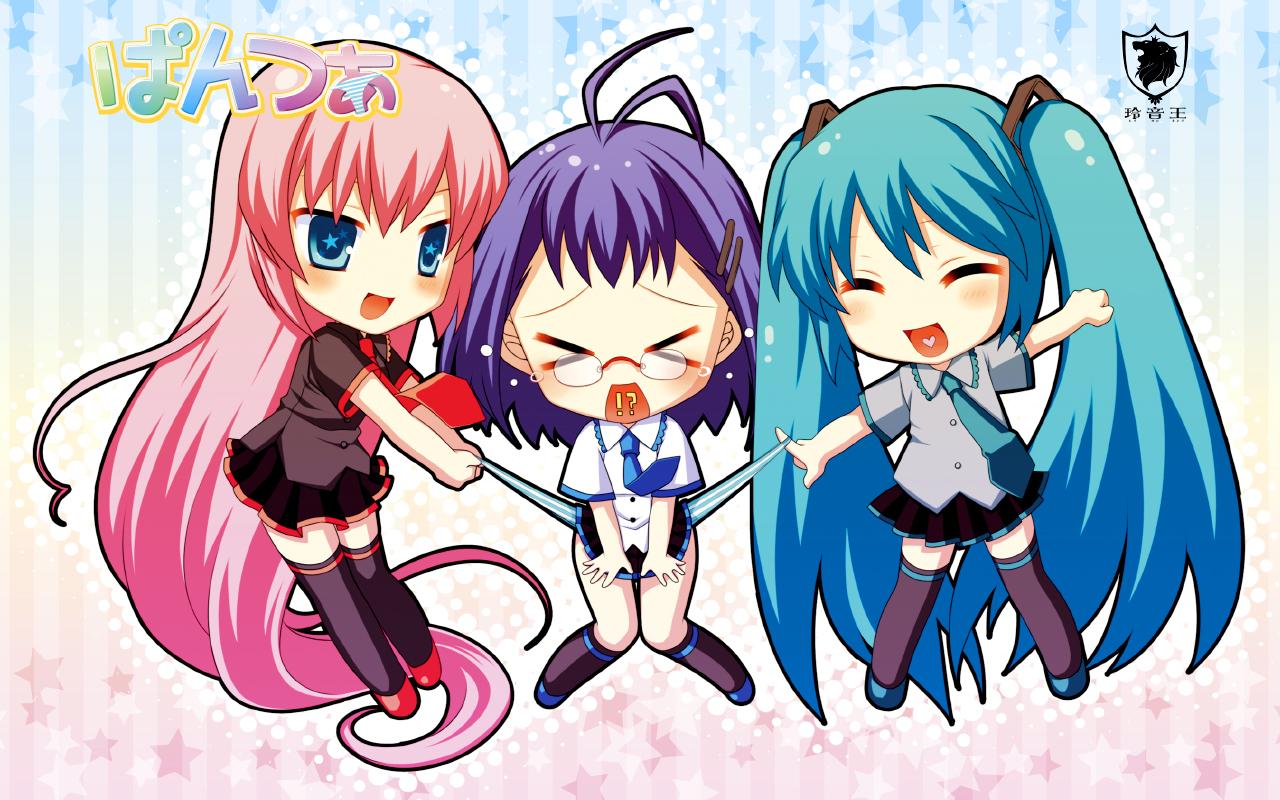 1280x800 Free download konachan com 85903 chibi hatsune miku megurine luka vocaloidjpg [1280x800] for your Desktop, Mobile & Tablet. Explore Vocaloid Wallpaper. Kaito Vocaloid Wallpaper, Vocaloid Background, Vocaloid Kaito Wallpaper