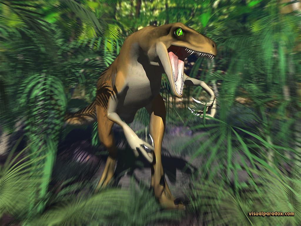 1024x768 Free 3D Wallpaper 'Raptor' 1024x768