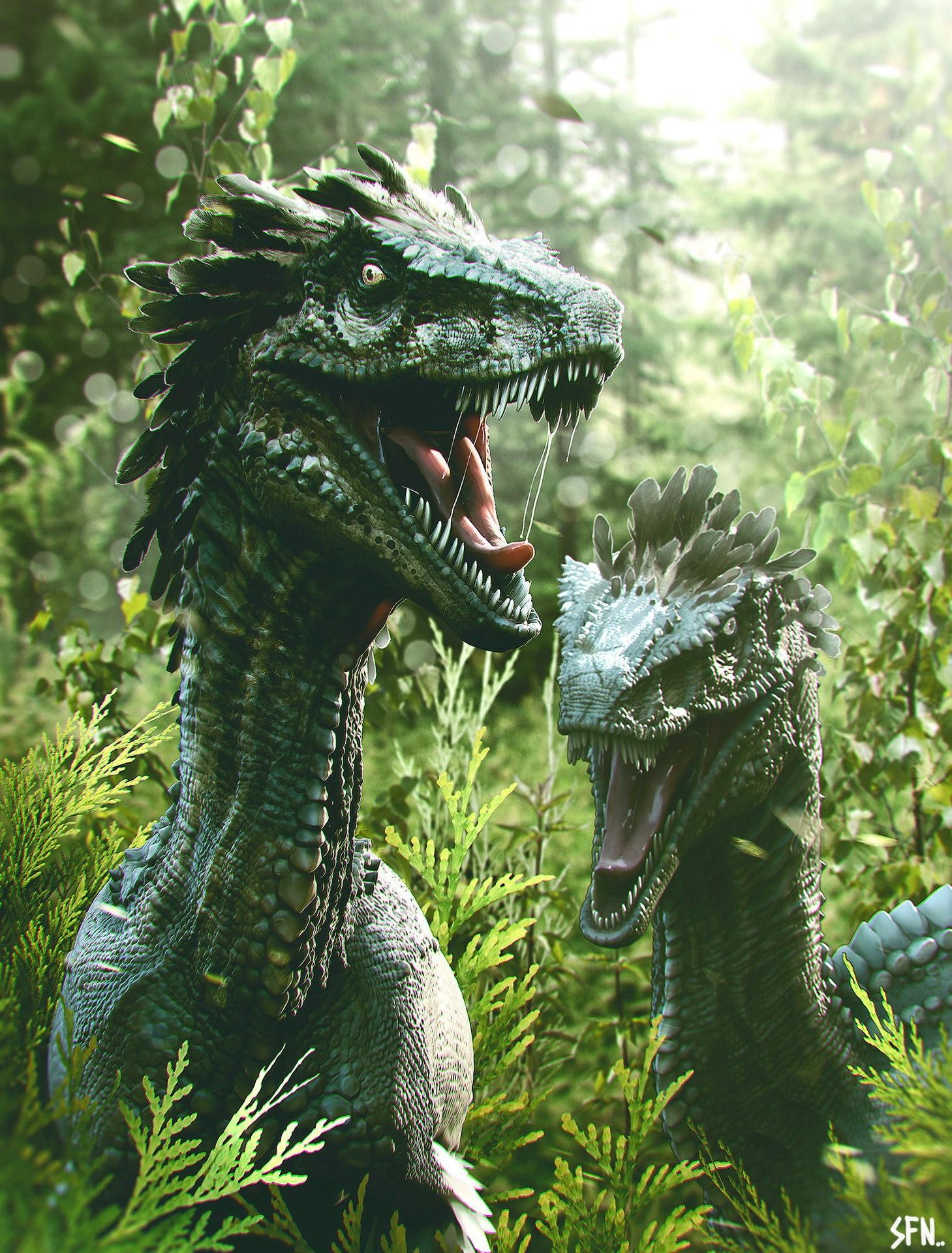 1459x1920 Velociraptors, Ancient animals, Dinosaurs, Two Gallery HD Wallpaper