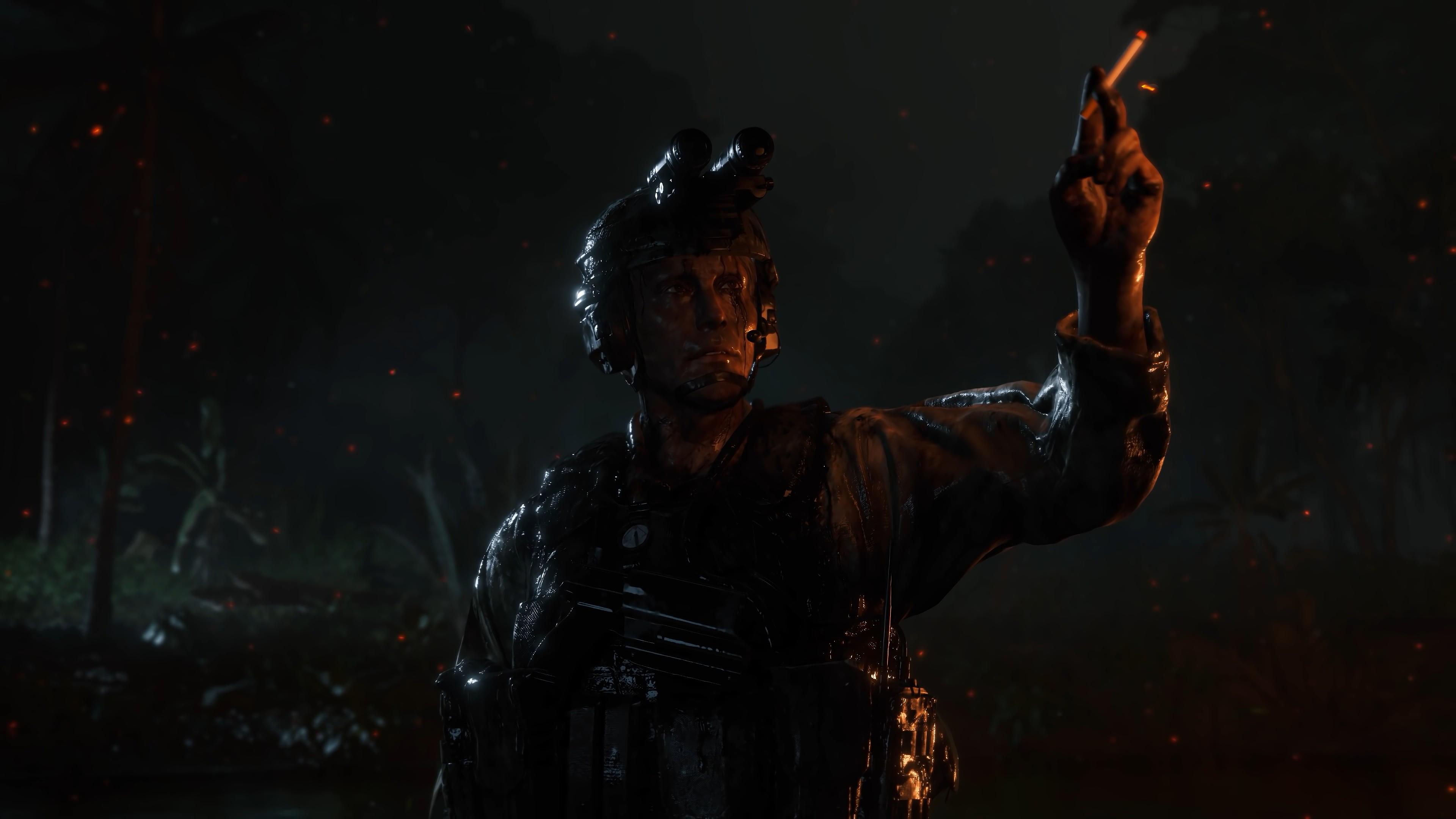 3840x2160 Cliff From Death Stranding Smoking A Cigarette HD Wallpaper