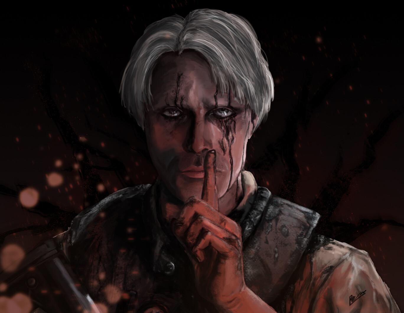 1368x1060 Death Stranding Cliff Unger Fanart