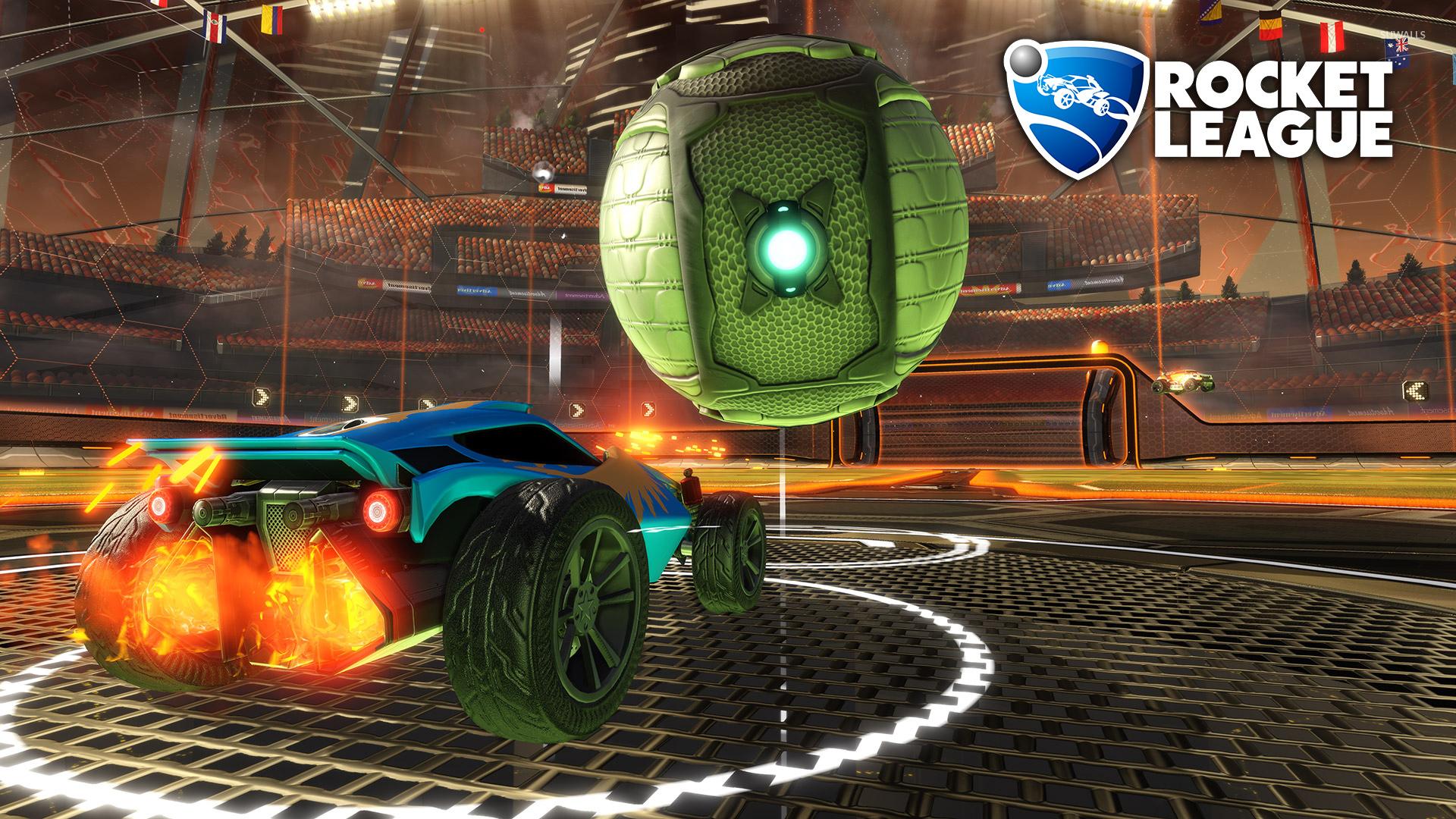 1920x1080 Blue car in Rocket League wallpaper wallpaper