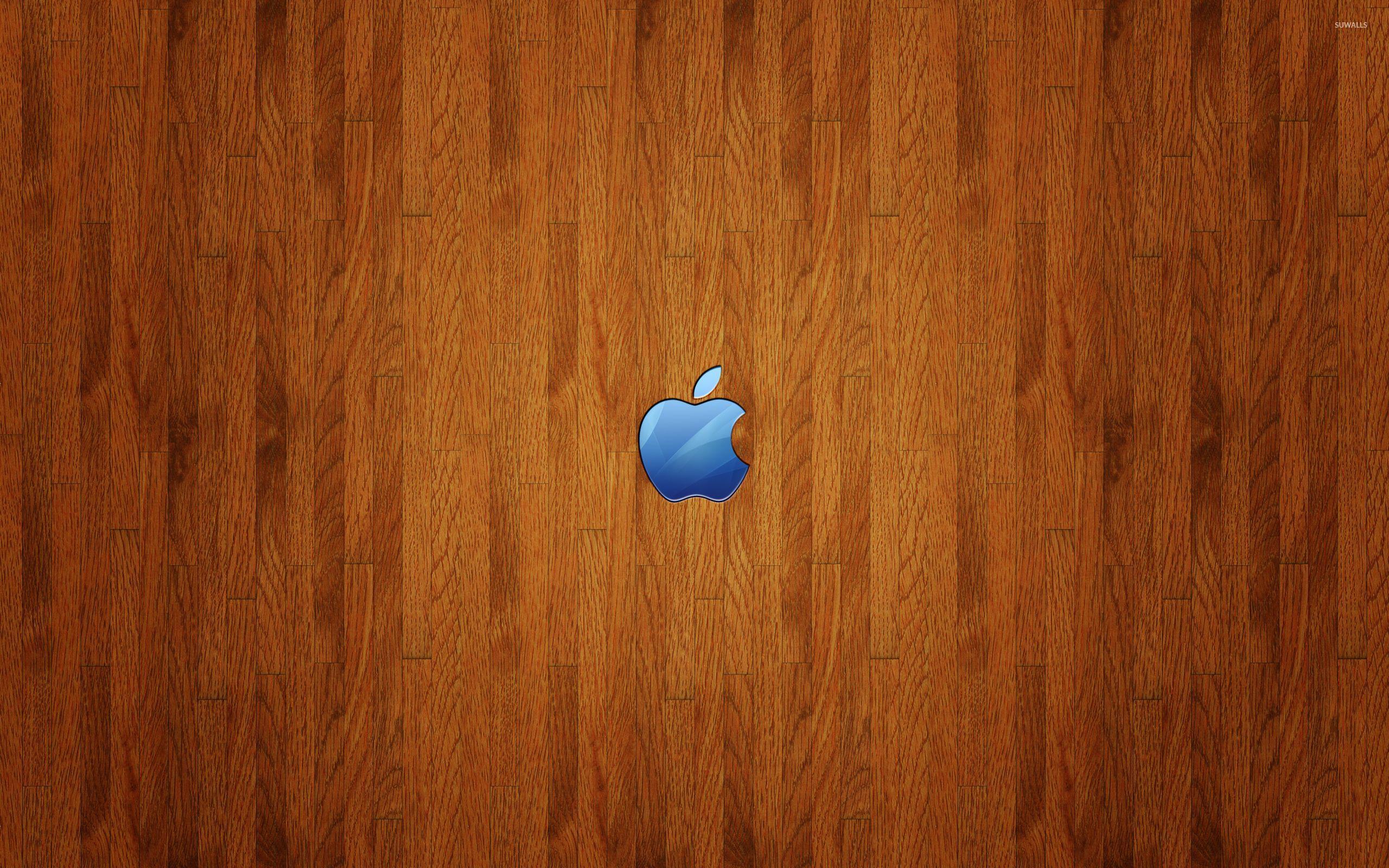 2560x1600 Wooden Apple Wallpaper