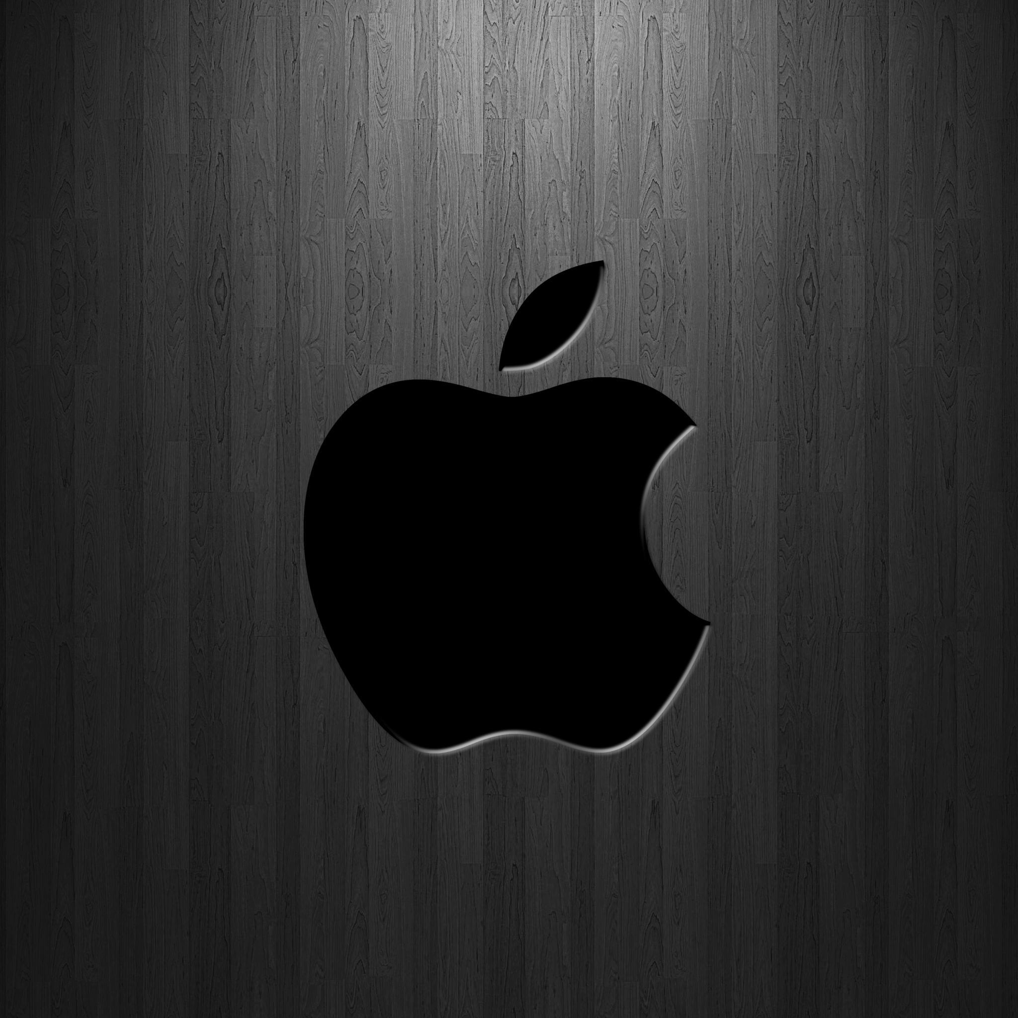 2048x2048 Retina Wooden Logo iPad Wallpaper