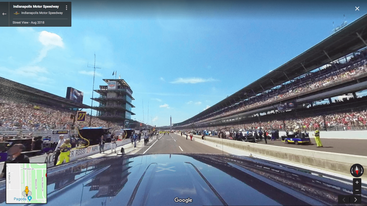 1440x810 Racing Fans Worldwide Can Now Lap the Indianapolis Motor Speedway on Google Maps Street View