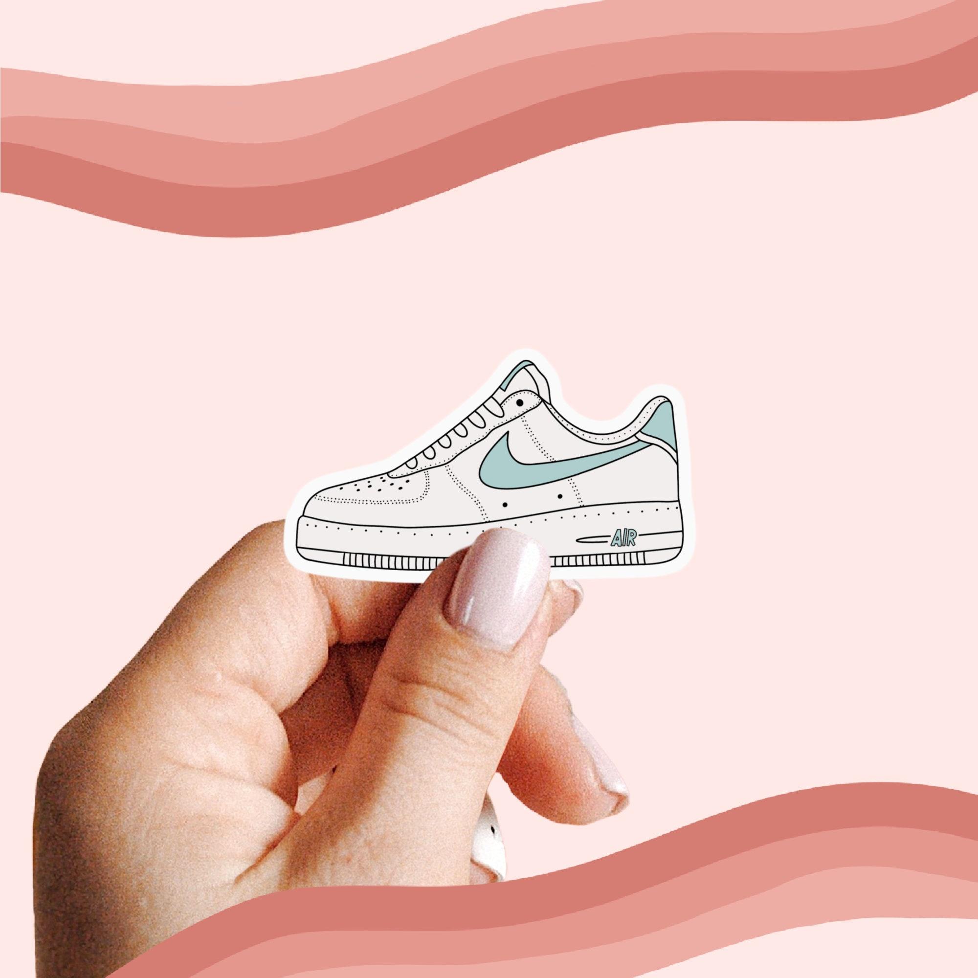 2000x2000 Cute Nike Air Force One Die Cut Sticker Water Resistant Nike
