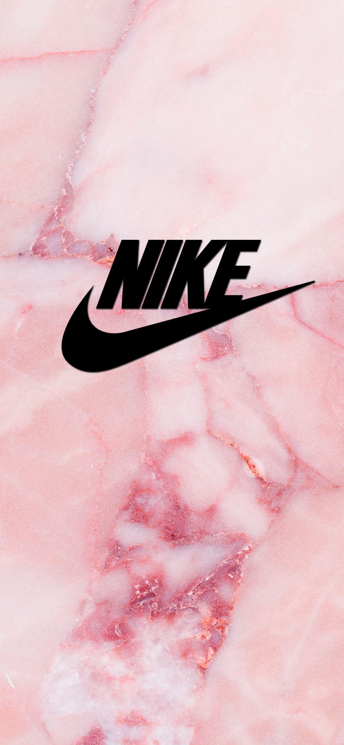 1125x2436 Pink Nike iPhone Wallpaper
