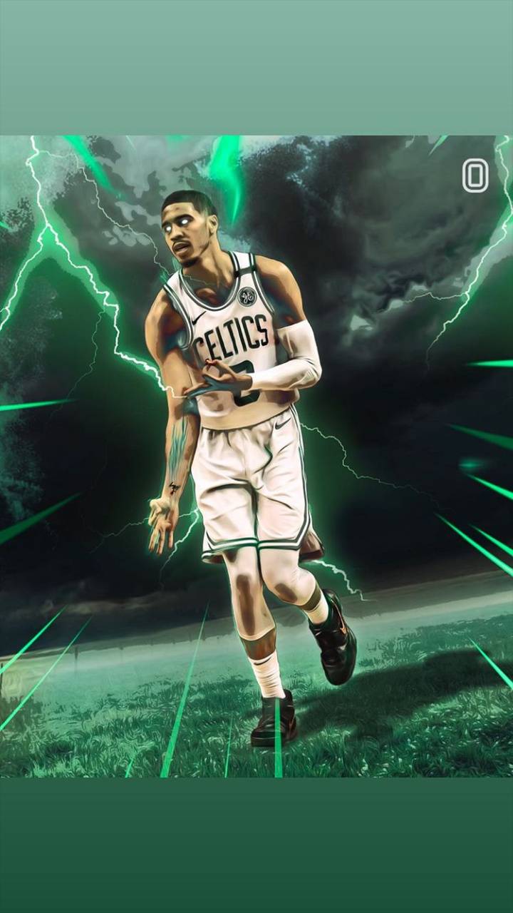 BABS on Instagram Jayson Tatum  Boston Celtics Acrylic  PaintPhotoDesign by Babs brianbabsbabineau nba celtics tatum  originalart celtics nba