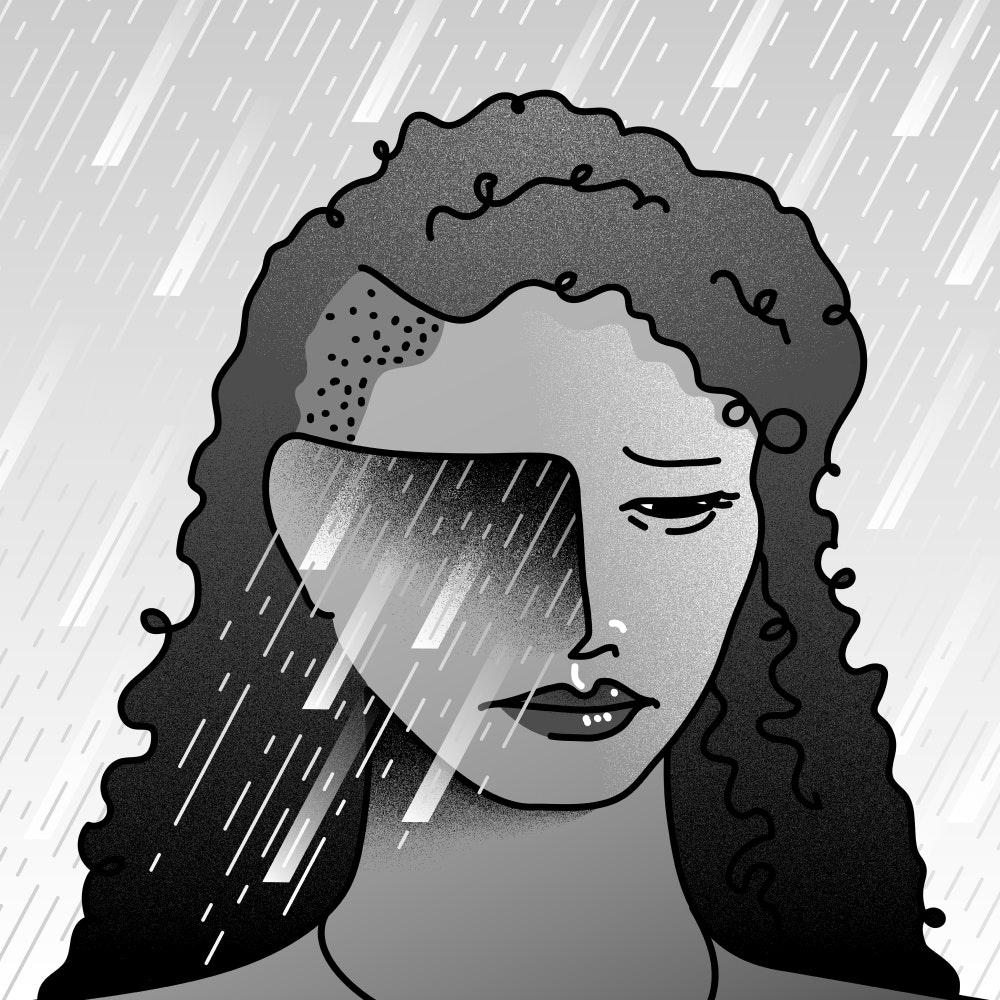 1000x1000 Free Art girl crying