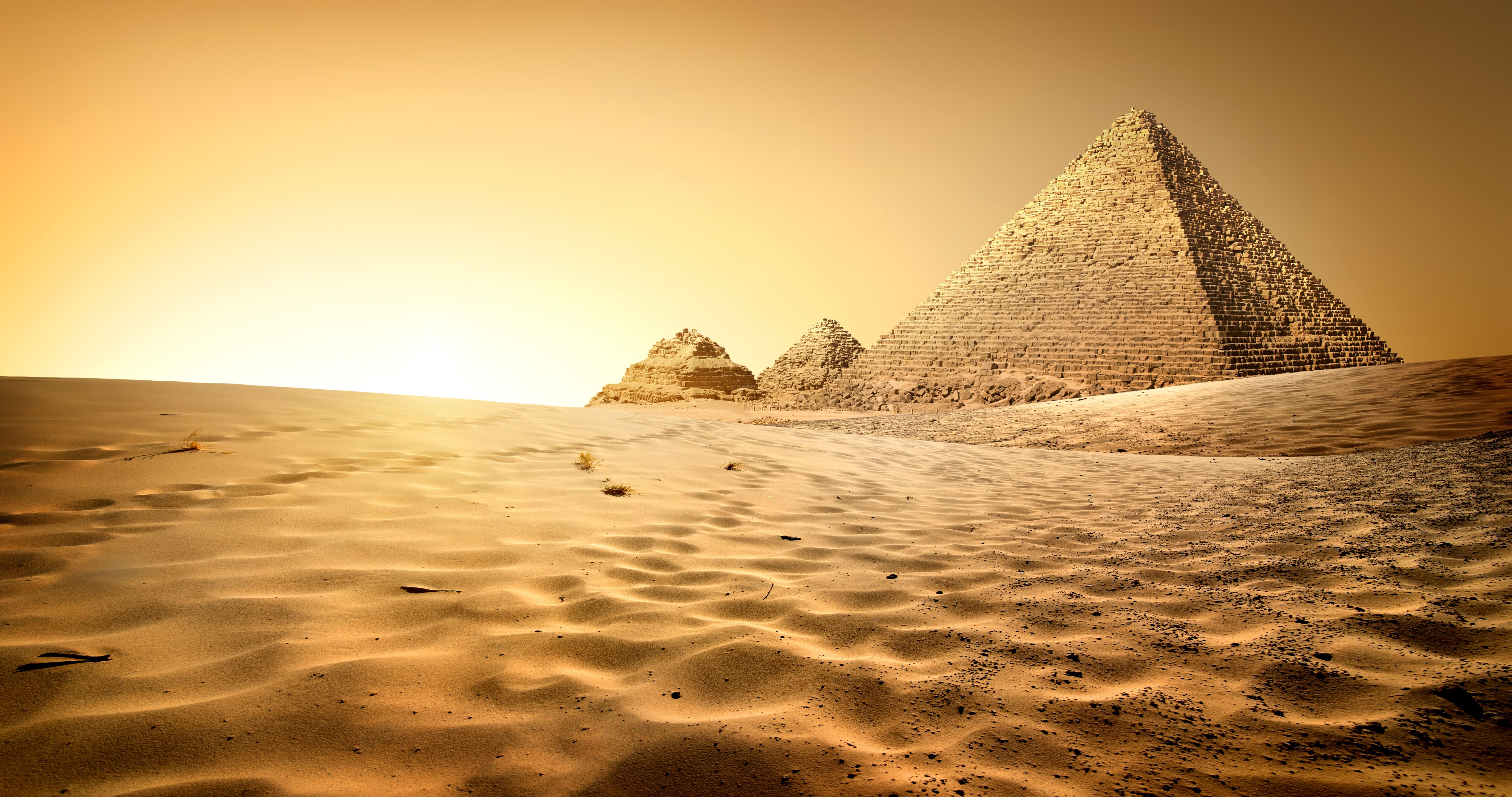 6986x3682 4K, 5K, 6K, Cairo, Egypt, Desert, Pyramid, Sand Gallery HD Wallpaper