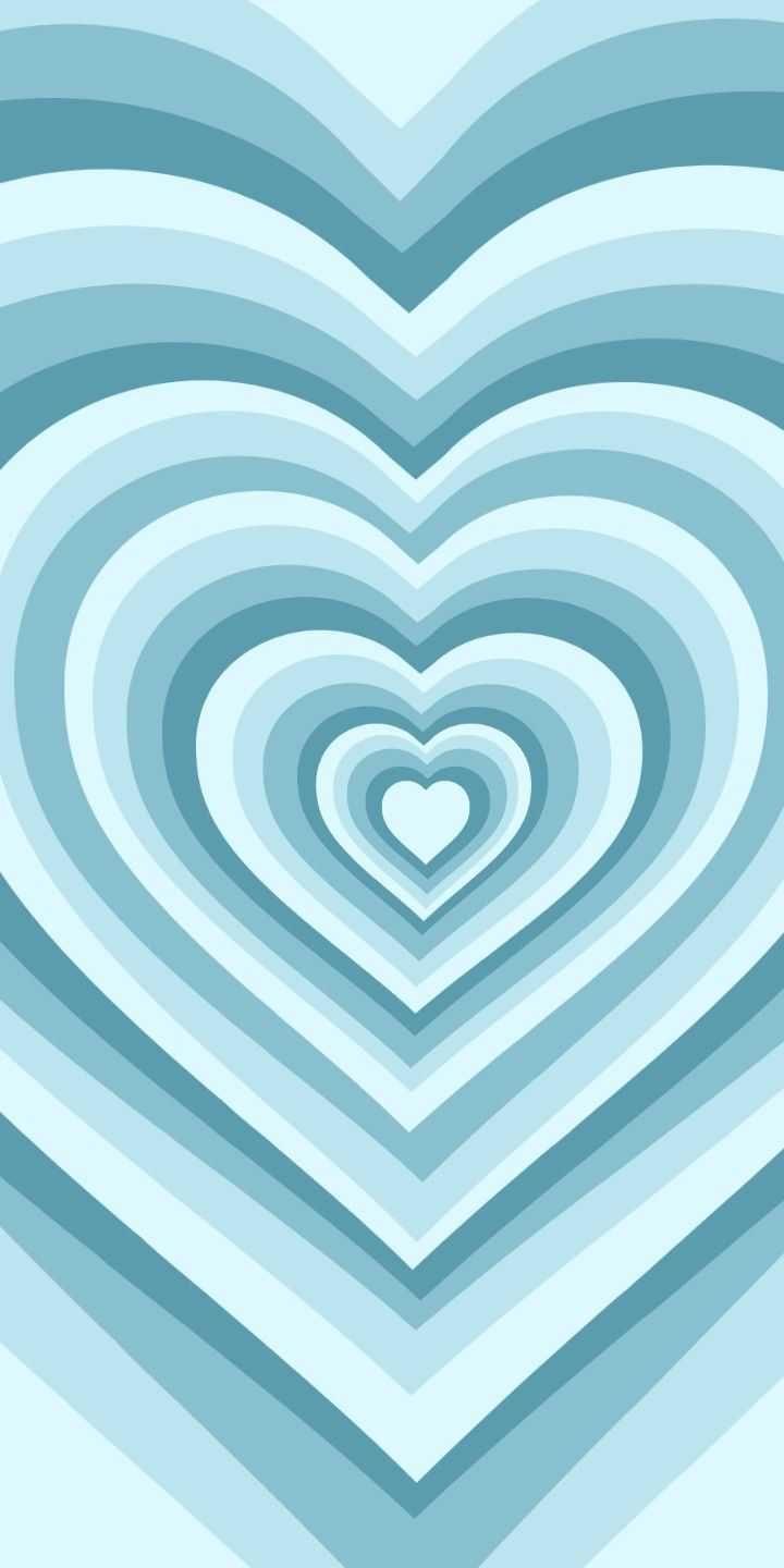 baby blue wallpaper heart