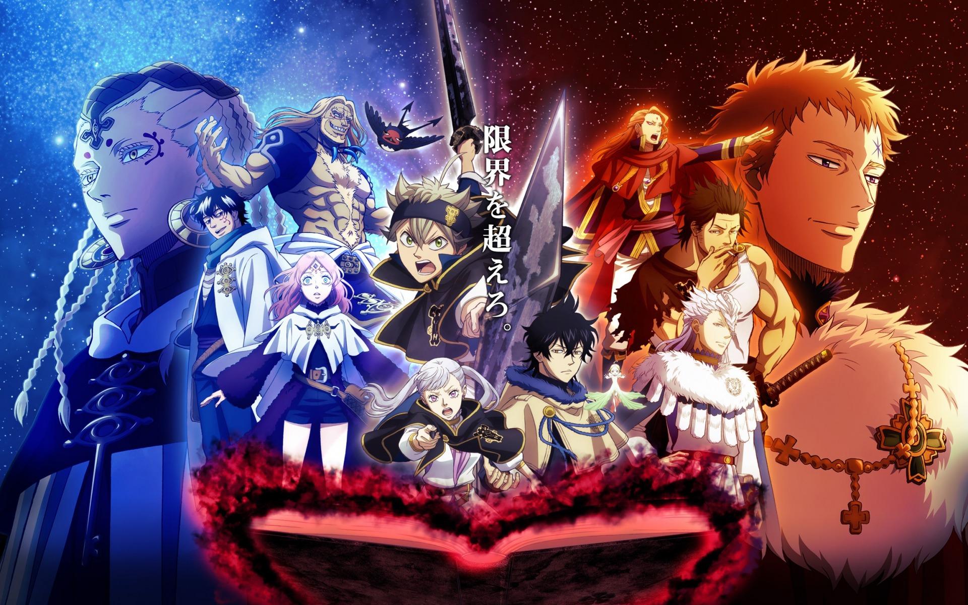 1920x1200 Download wallpaper Black Clover, all characters, art, japanese anime, Asta, Yuno, Noelle, Yami Sukehiro, Charmy Papittoson, Julius Novachrono, Vanessa Enoteca for desktop with resolution 1920x1200. High Quality HD picture wallpaper