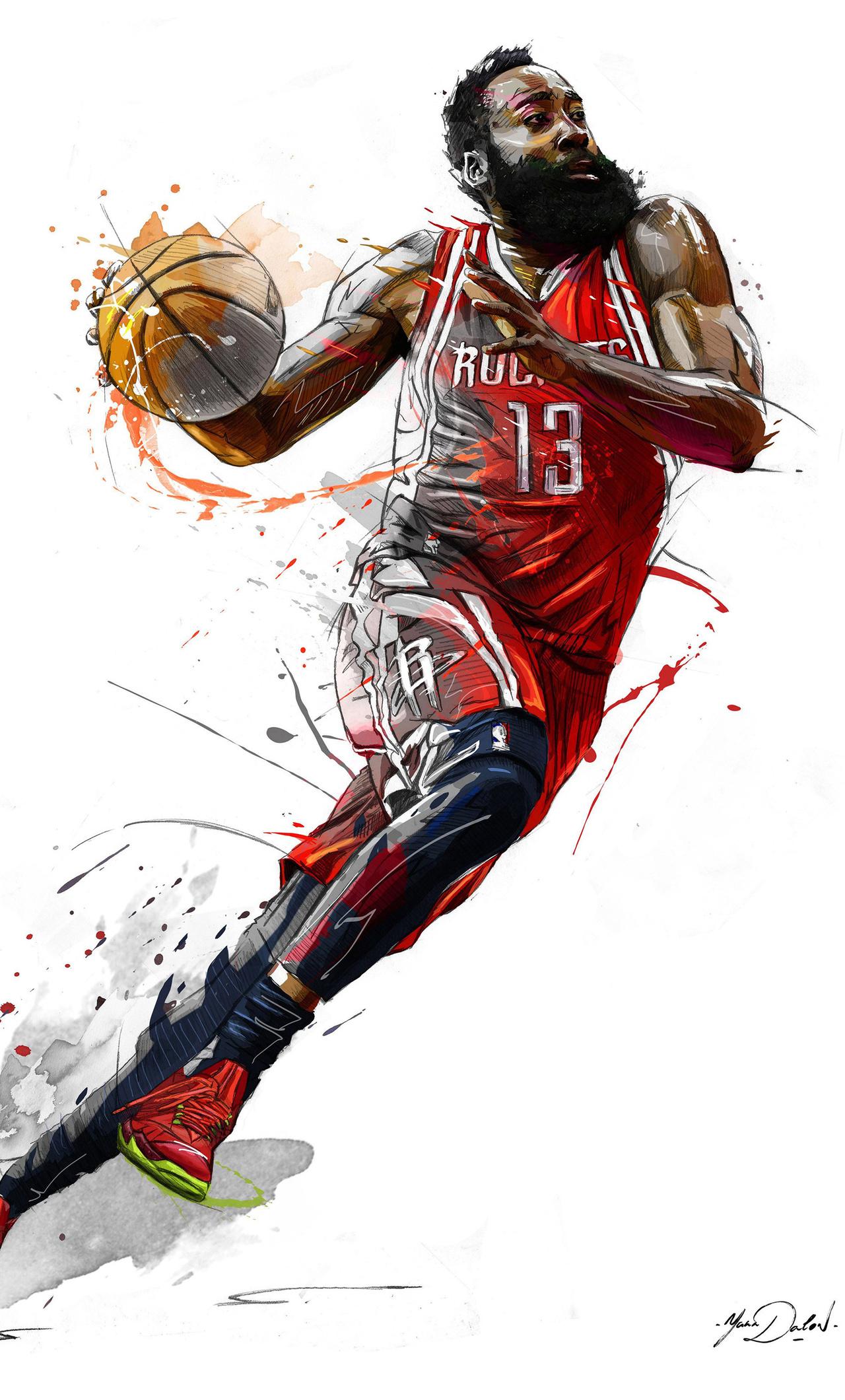 1280x2120 James Harden 5k Art iPhone HD 4k Wallpaper, Image, Background, Photo and Picture