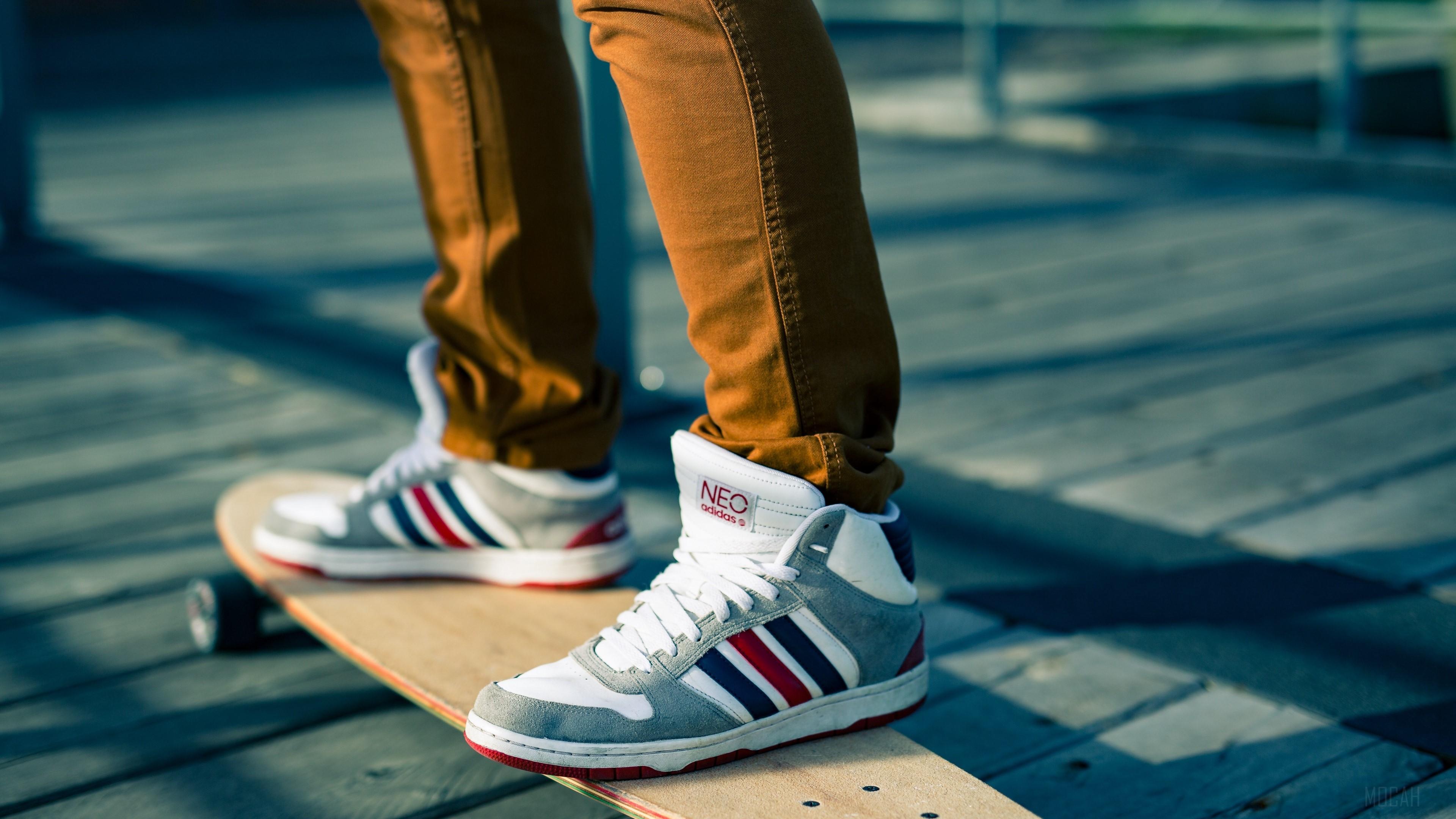 3840x2160 skateboarding, adidas neo, sneakers 4k Gallery HD Wallpaper