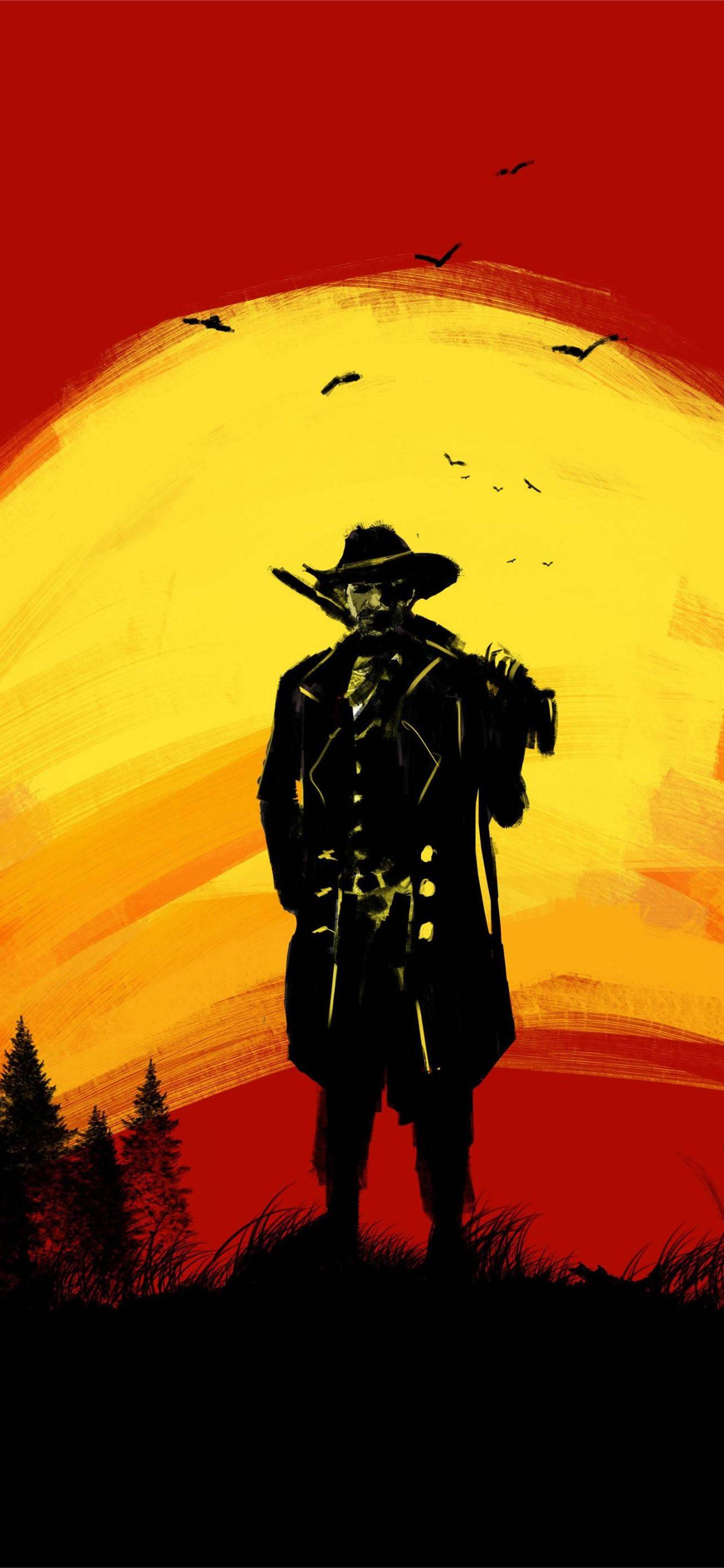 1284x2778 Download Cool Red Dead Redemption Ii Phone Background Wallpaper