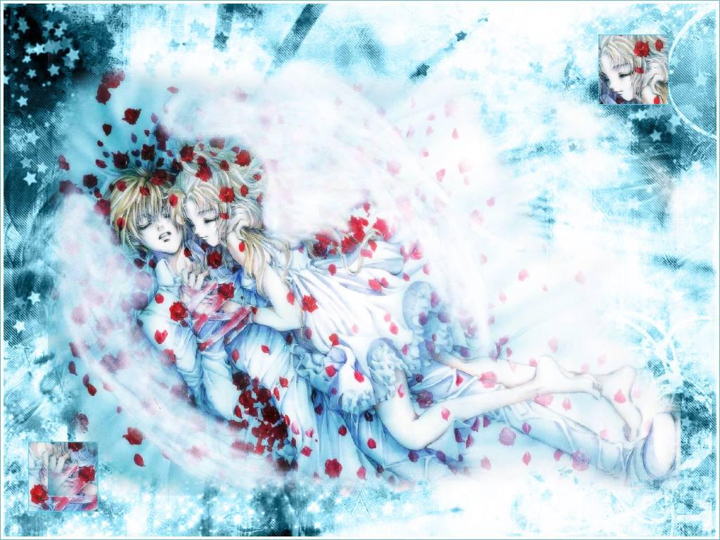 1024x768 Angel Sanctuary Yuki Anime Image Board