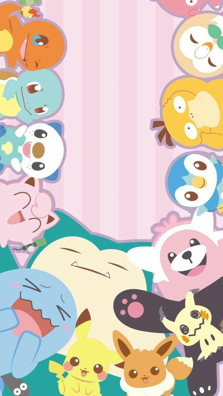 736x1309 Pokemon. #Pokemon cake. #Pokemon wallpaper. #Pokemon birthday party. #Awesome. #iPhone. Pokemon background, Cute cartoon wallpaper, Cute pokemon