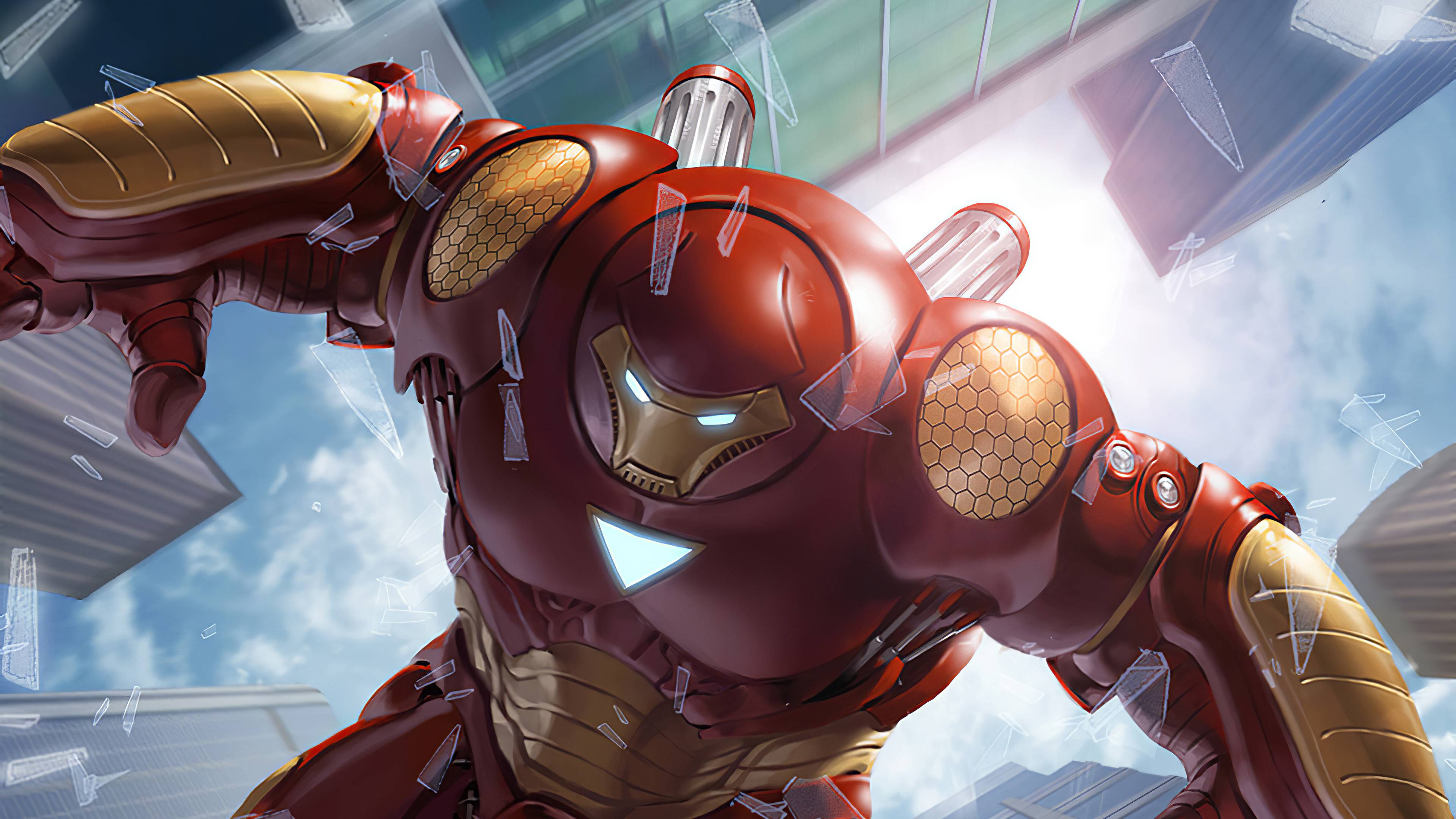 3840x2160 War Of Heroes Hulk Buster 4k, HD Superheroes, 4k Wallpaper, Image, Background, Photo and Picture