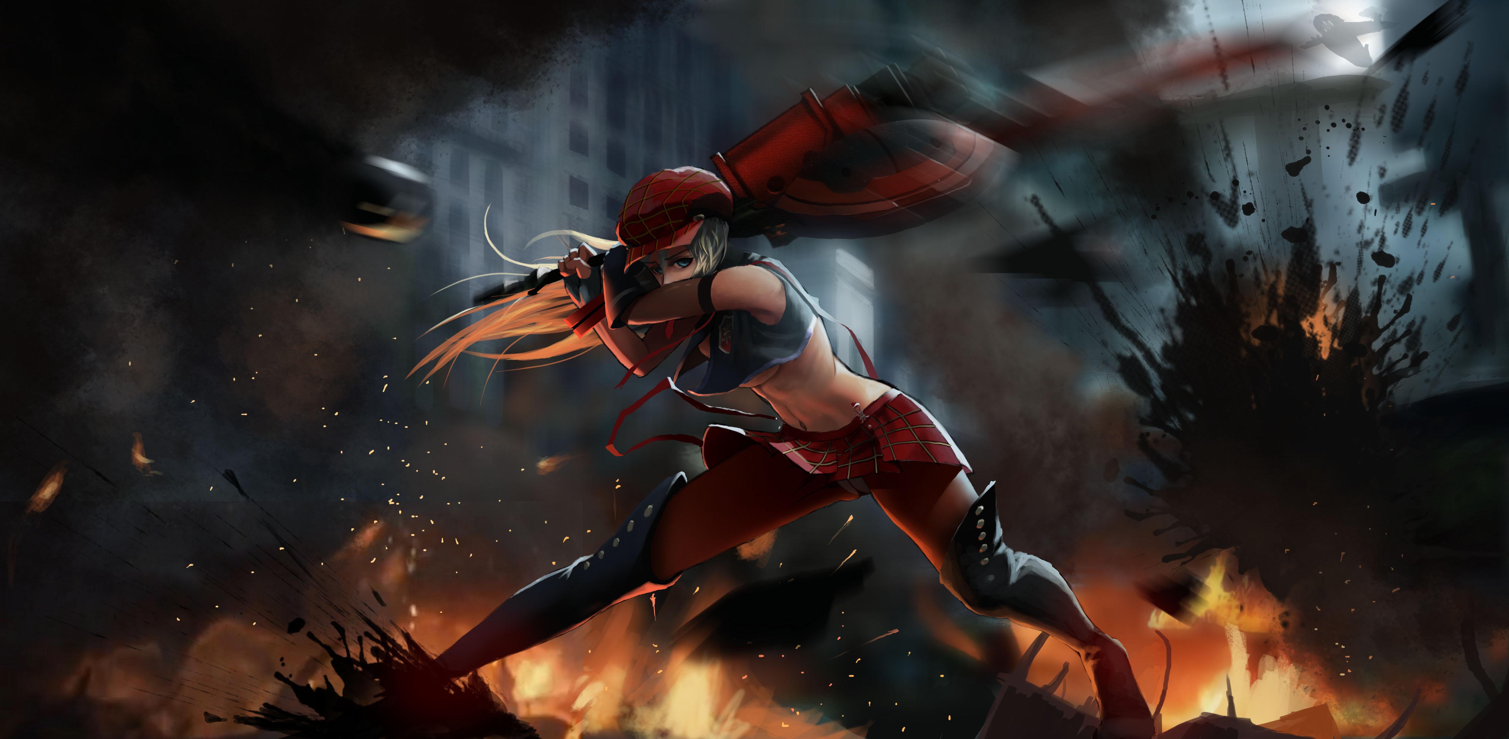 5000x2450 Anime God Eater HD Wallpaper and Background