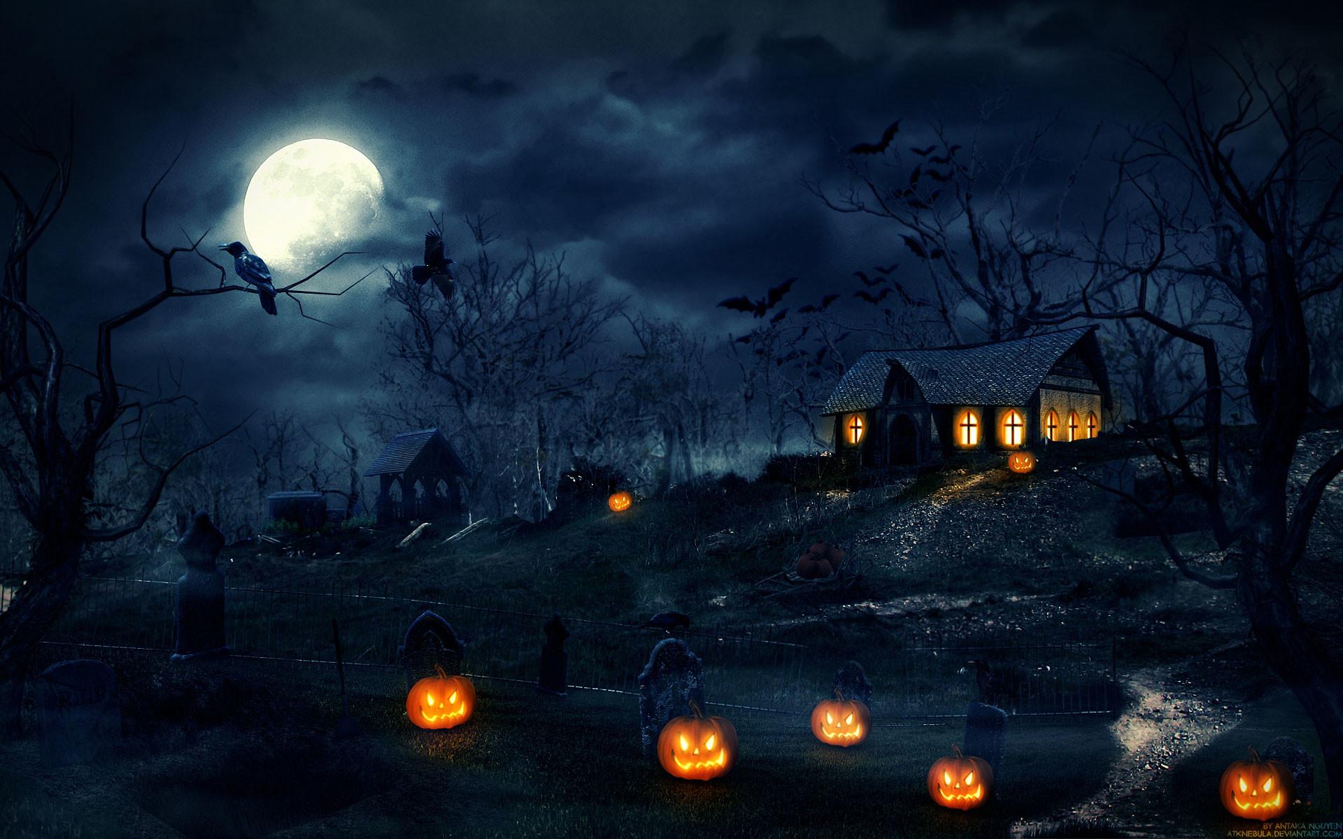 1920x1200 Halloween Background Wallpaper