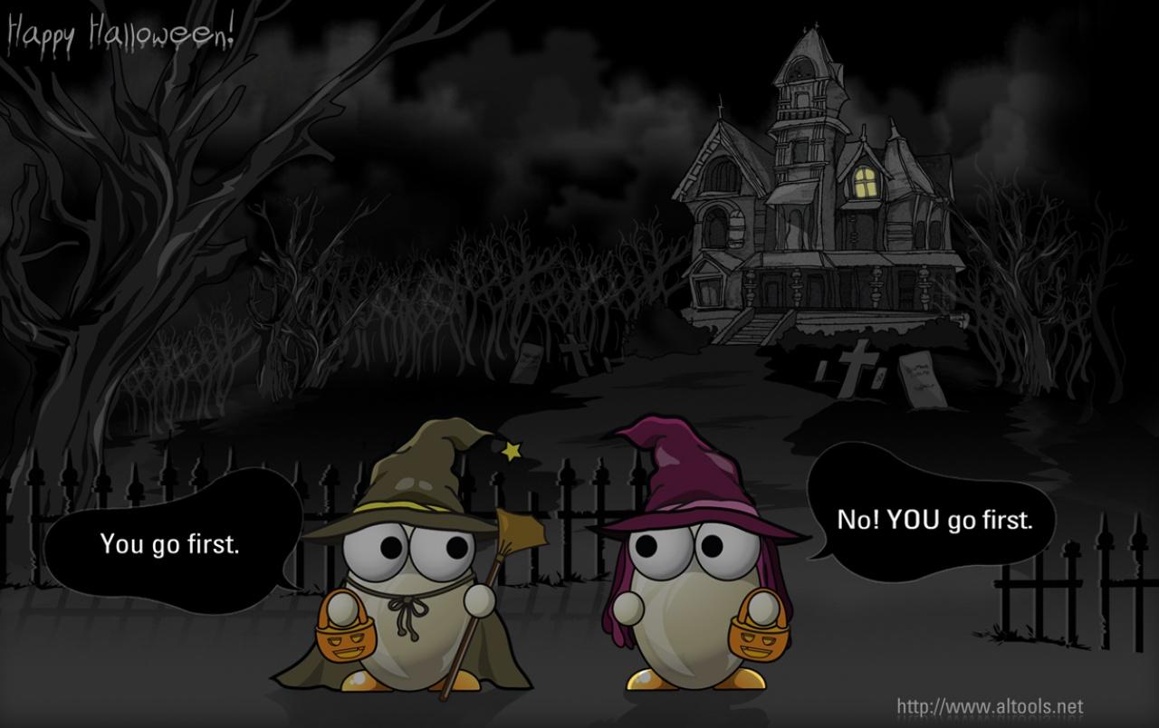 1280x804 Halloween Haunted House Wallpaper. Halloween Haunted House