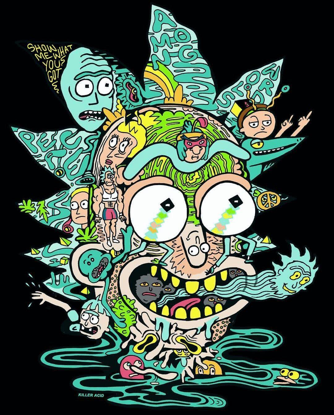 Rick and Morty Trippy Spaceship Wallpapers Top Free Rick and Morty