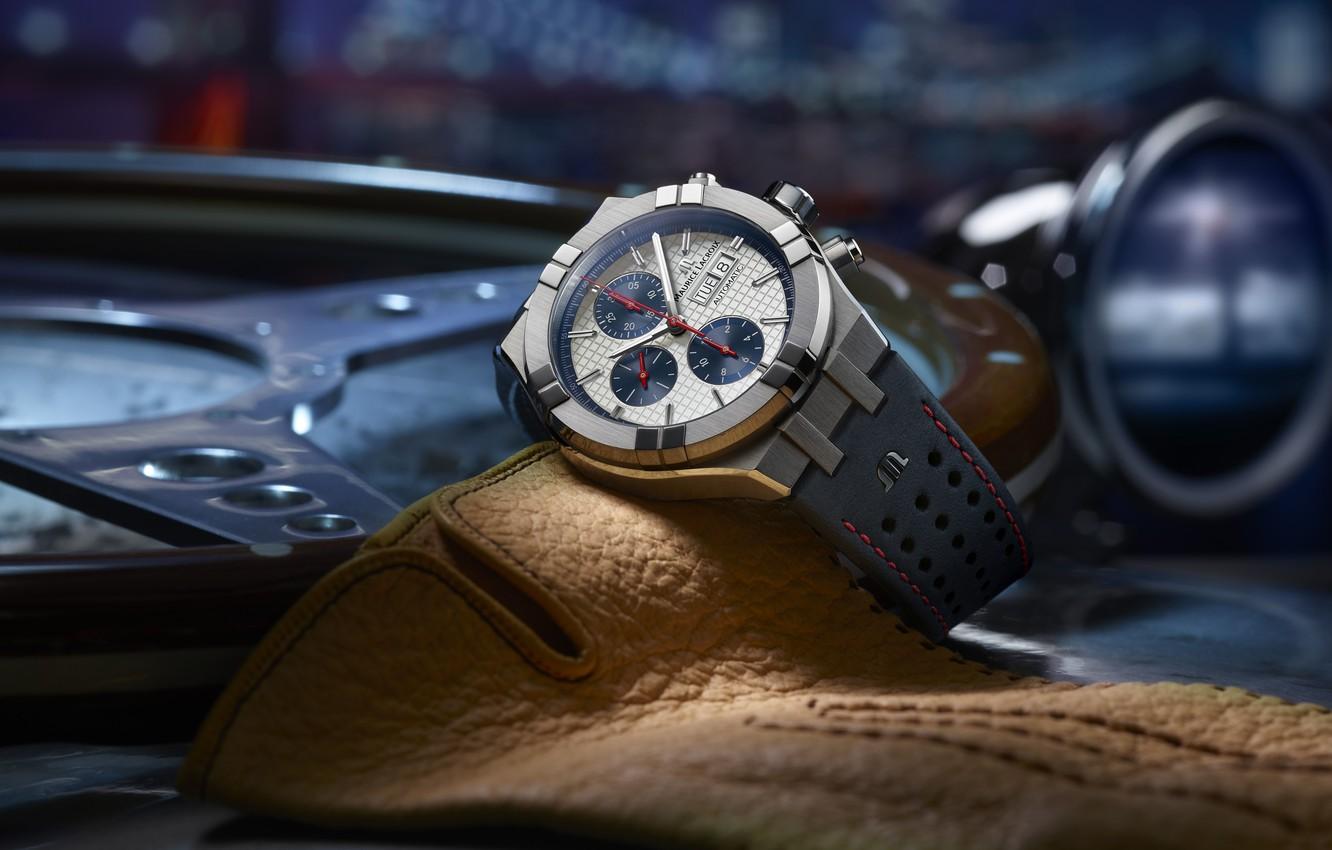 1332x850 Wallpaper Swiss Luxury Watches, Swiss wrist watches luxury, analog watch, Maurice Lacroix, Maurice Lacroix AIKON Automatic Chronograph, Maurice Lacroix image for desktop, section стиль