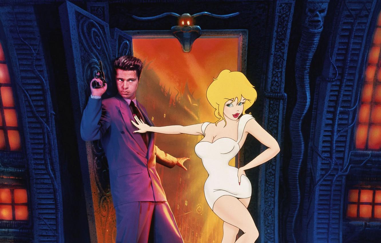 1332x850 Wallpaper The Film, Cartoon, Fantasy, Brad Pitt, Genre, Director, Comedy, 1992., Cartoon World., Cool World, Adventuress, Gabriel Byrne, Holly Wood, Parallel World, Kim Basinger, Frank Harris Image For Desktop, Section фильмы