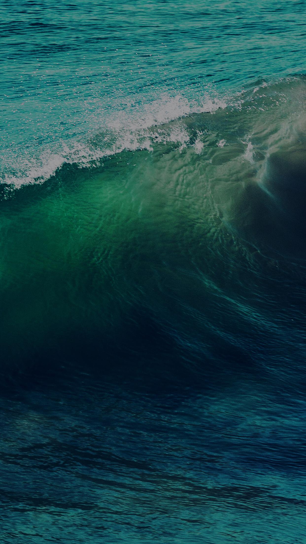 1242x2208 Wave Sea Ocean Summer Blue Dark Wallpaper