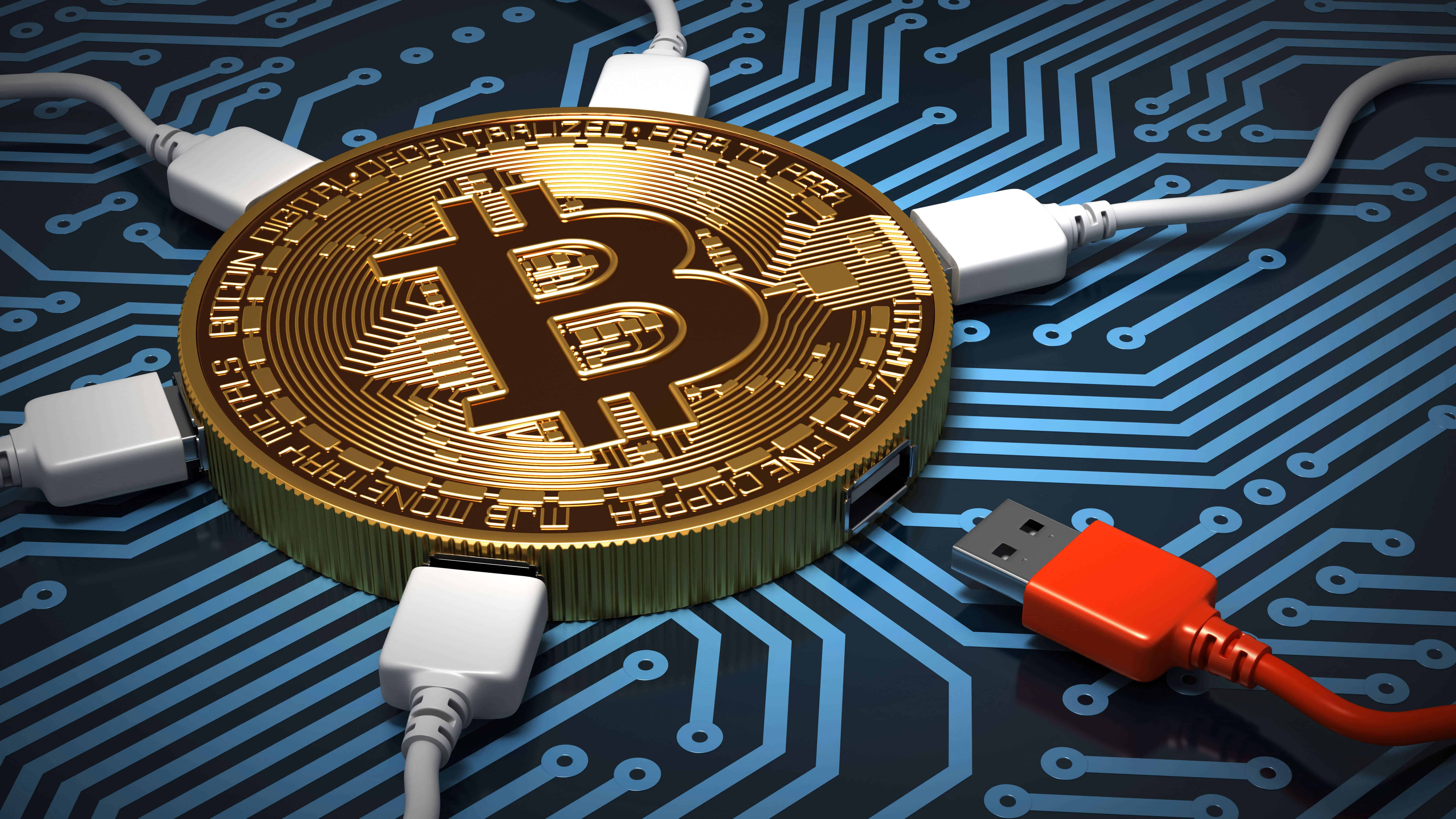 7680x4320 Bitcoin Digital Currency UHD 8K Wallpaper
