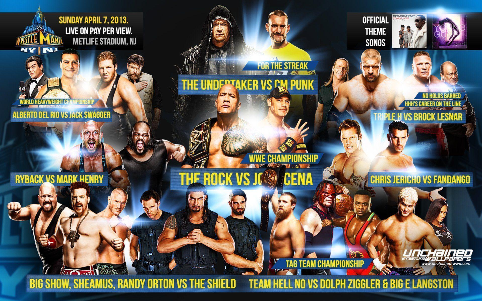 1920x1200 WWE Wrestlemania Wallpaper