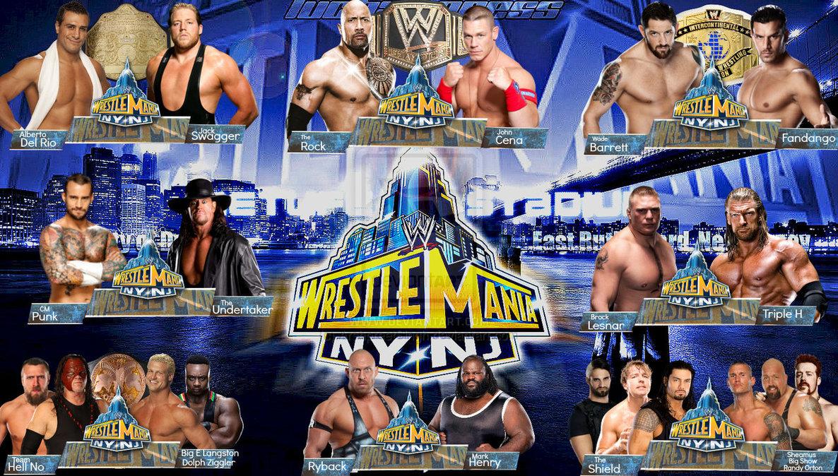 1186x674 Free download Wrestlemania 29 Match Card by ArshpreetSingh on [1186x674] for your Desktop, Mobile & Tablet. Explore WWE WrestleMania 32 Wallpaper. Wwe Wallpaper, Wwe Wallpaper, Wrestlemania Wallpaper
