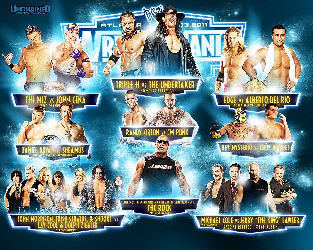 1280x1024 Wrestlemania 27 Wallpaper. Wrestlemania, Wrestlemania Wwe wrestlers