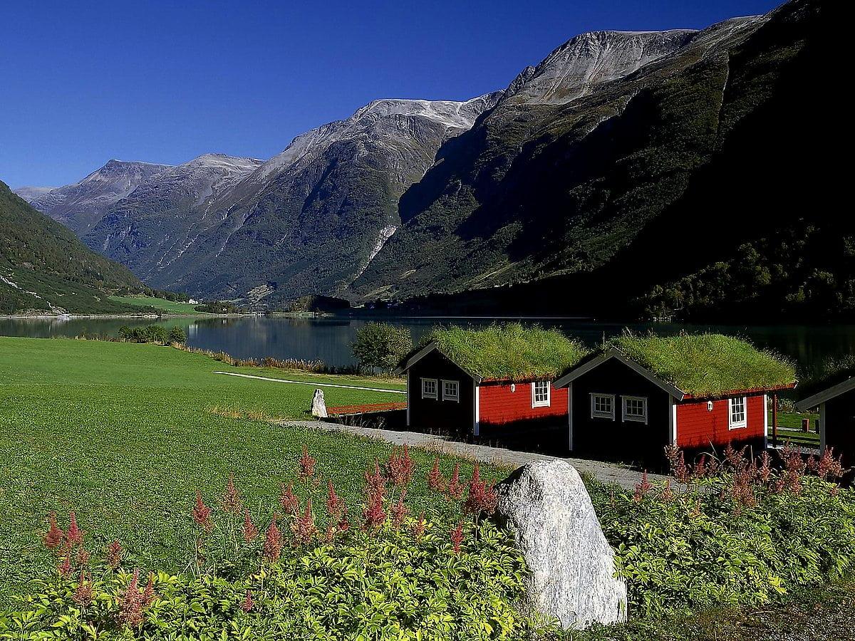 1200x900 Background image Norway, Jostedalsbreen National Park, Mountains. TOP Free image