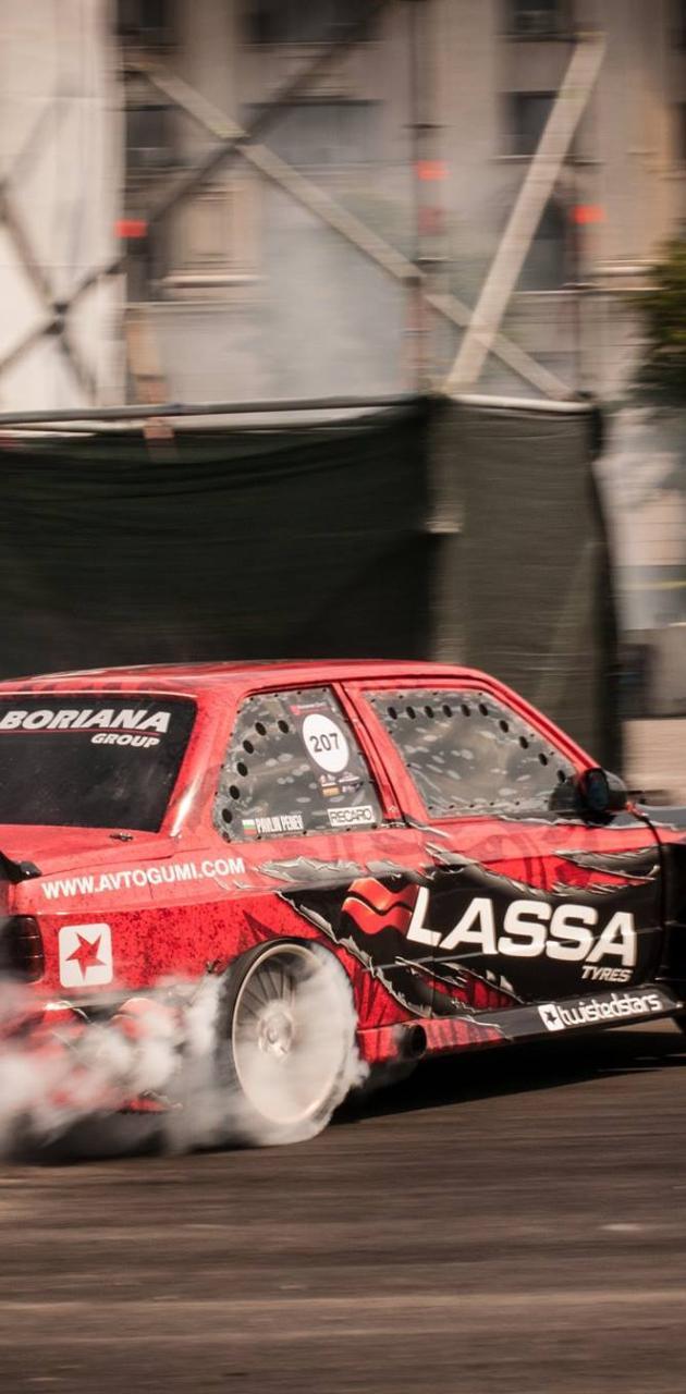 630x1280 bmw e30 drifting wallpaper