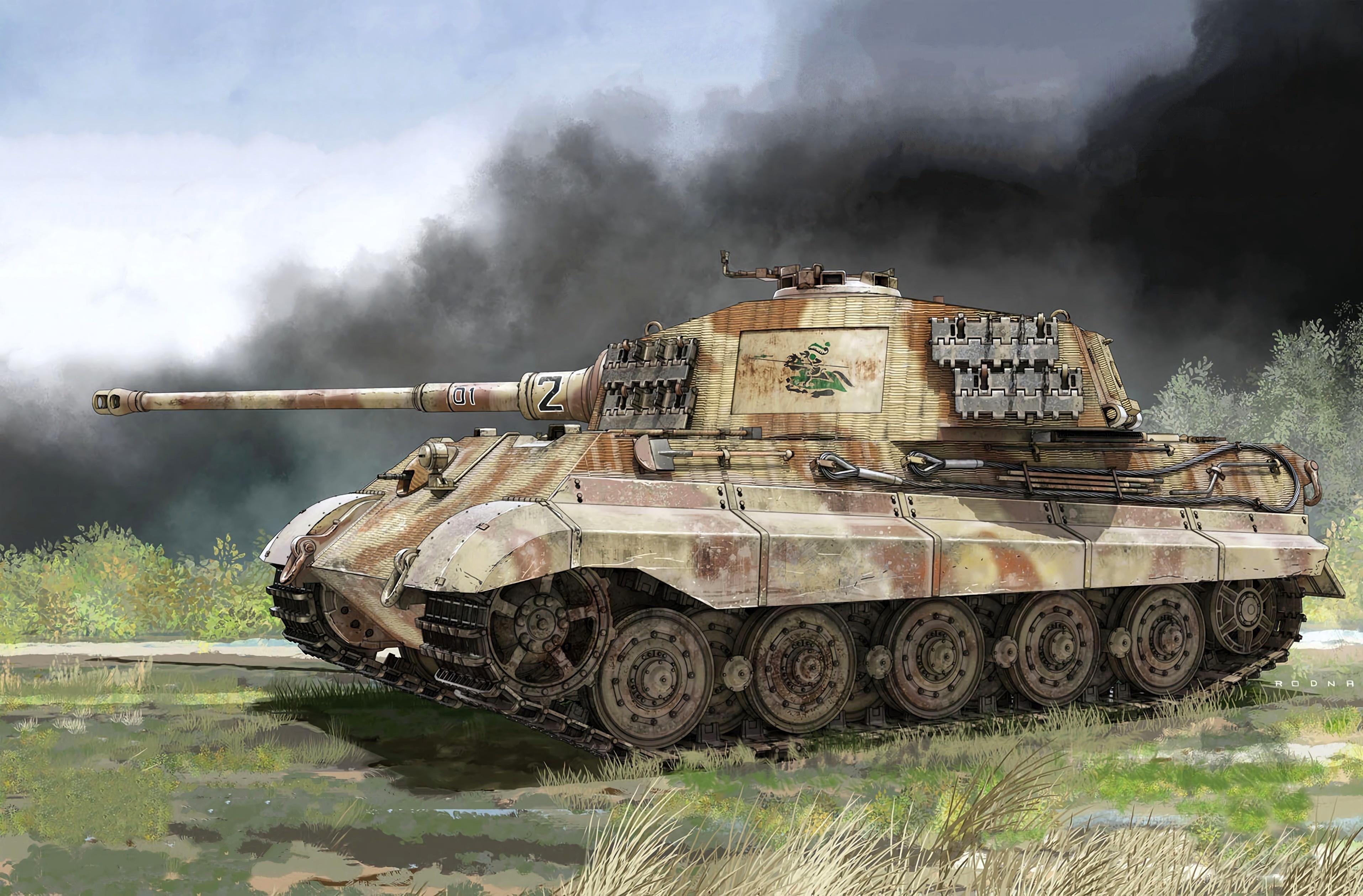 3830x2518 Tiger II Tank HD Wallpaper