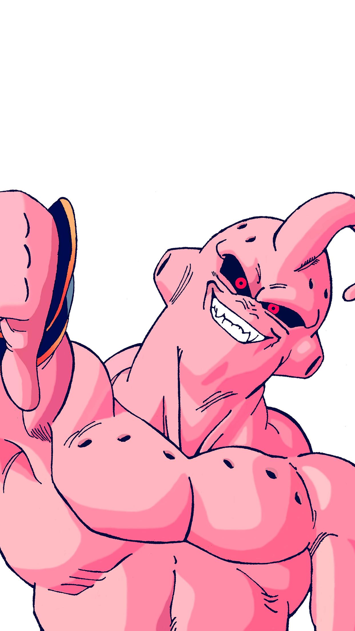1242x2208 iPhone X wallpaper. dragonball buu art illust cute