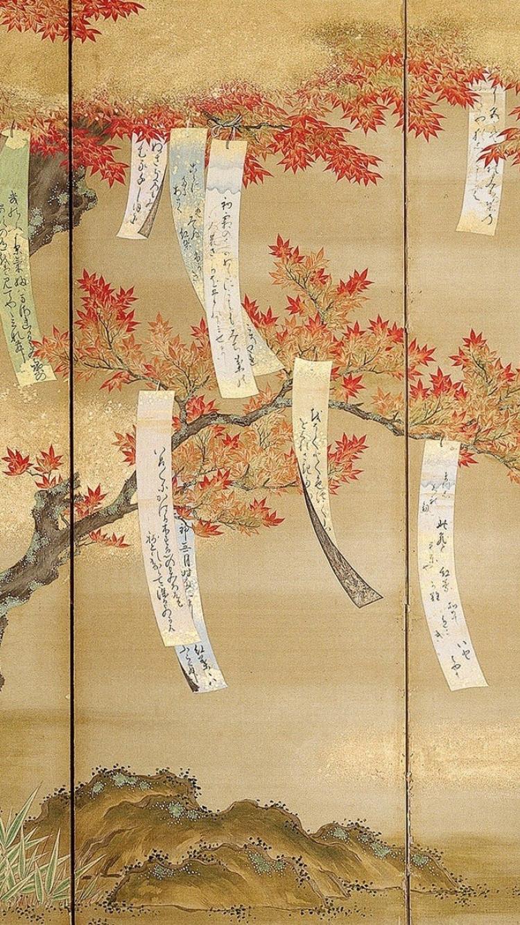 750x1334 Traditional Japanese Art iPhone Wallpaper