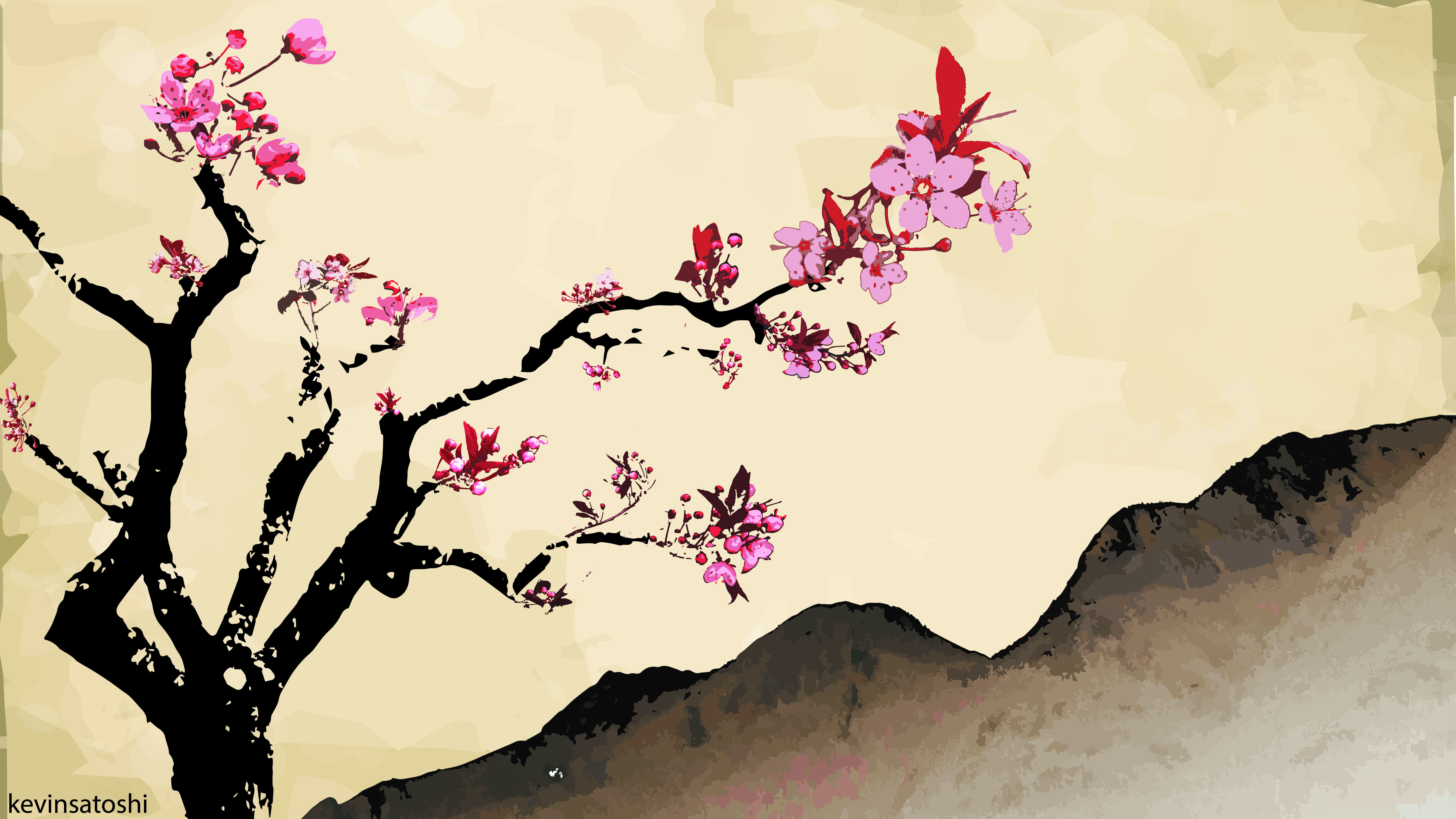8000x4500 Japanese Painting Wallpaper